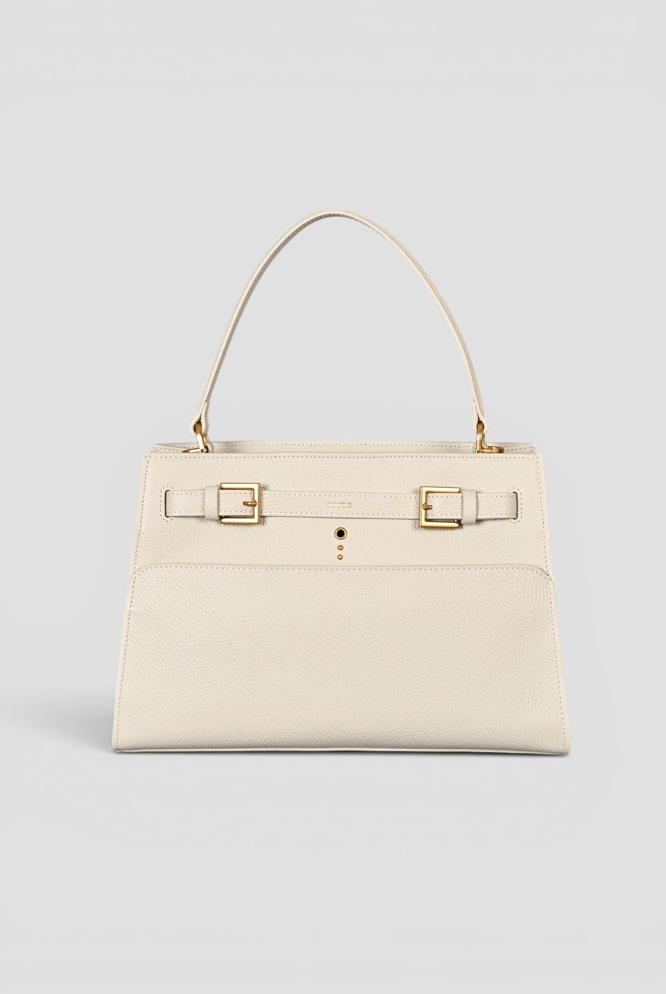 Medium shoulder VALEGRO leather ivory N61-DM-27 IVORY NO:RAE