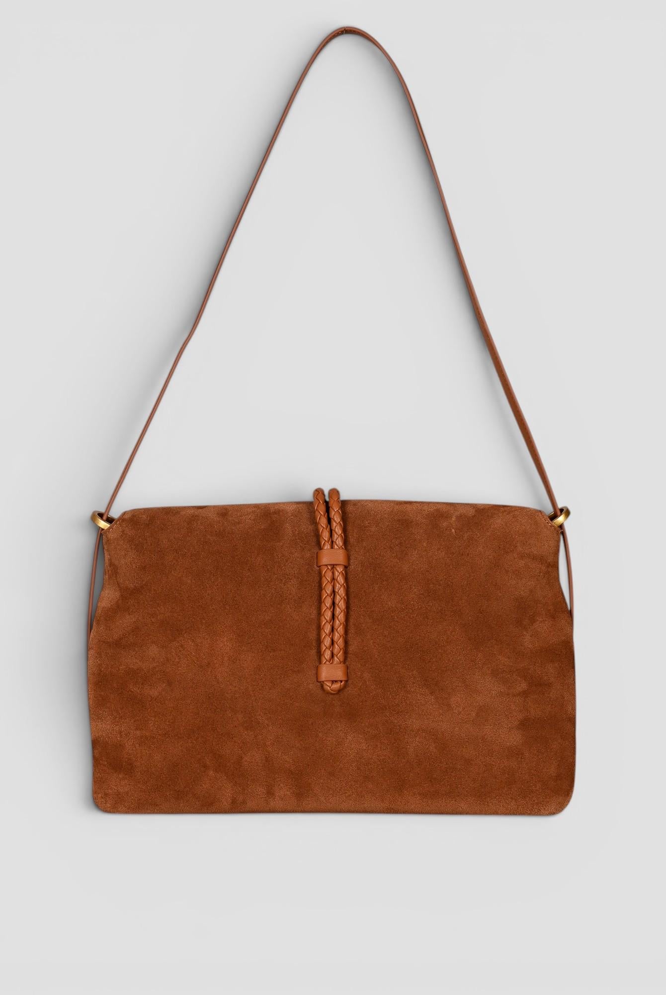 Big shoulder BAUDELAIRE SUEDE tobacco N61-BG-11 SUEDE TOBACCO NO:RAE