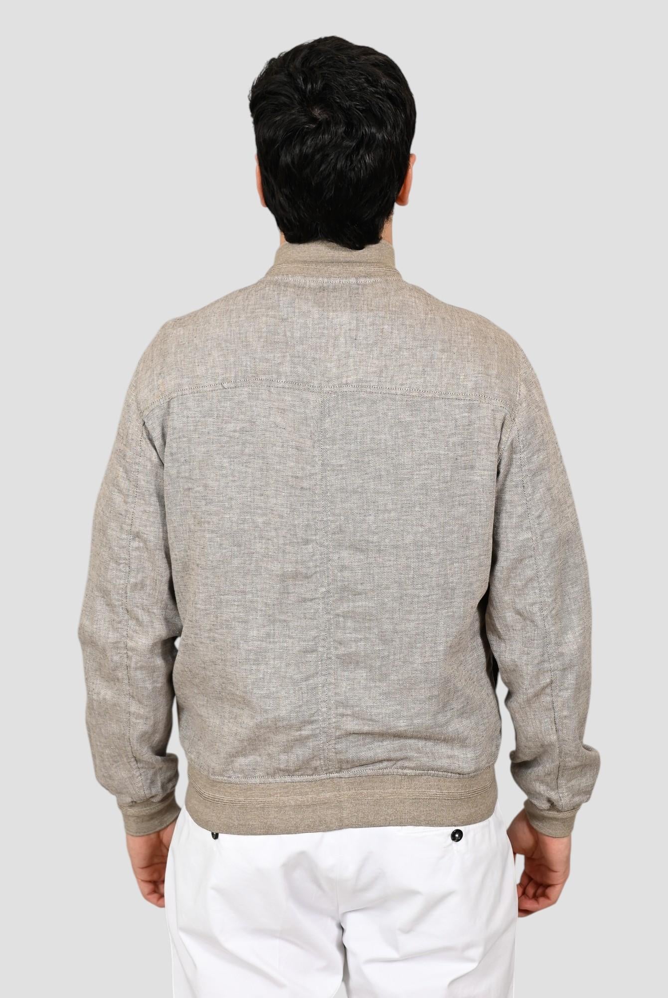 Giubbino WINSTON TWILL suede vanilla WINSTON TWILL VANILLA THE JACK LEATHERS