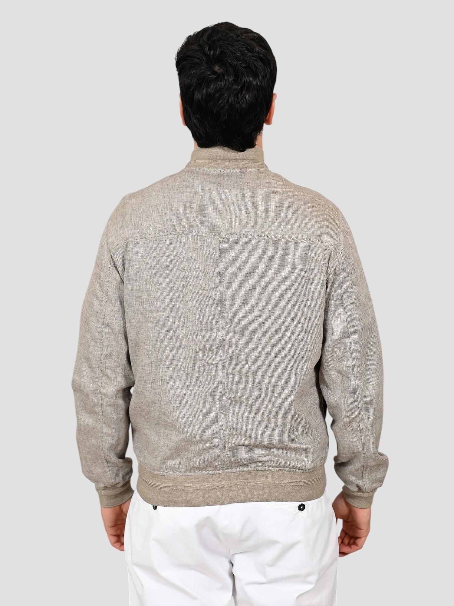 Giubbino WINSTON TWILL suede vanilla WINSTON TWILL VANILLA THE JACK LEATHERS