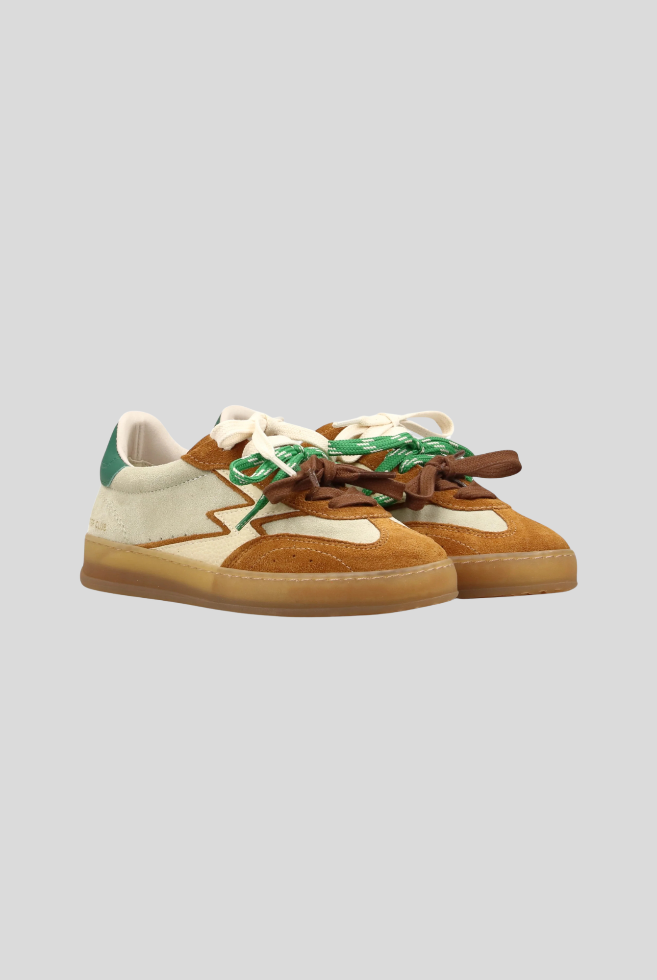 Sneakers CLUB PATCHWORK sand and cognac CL264 PATCHWORK MOACONCEPT