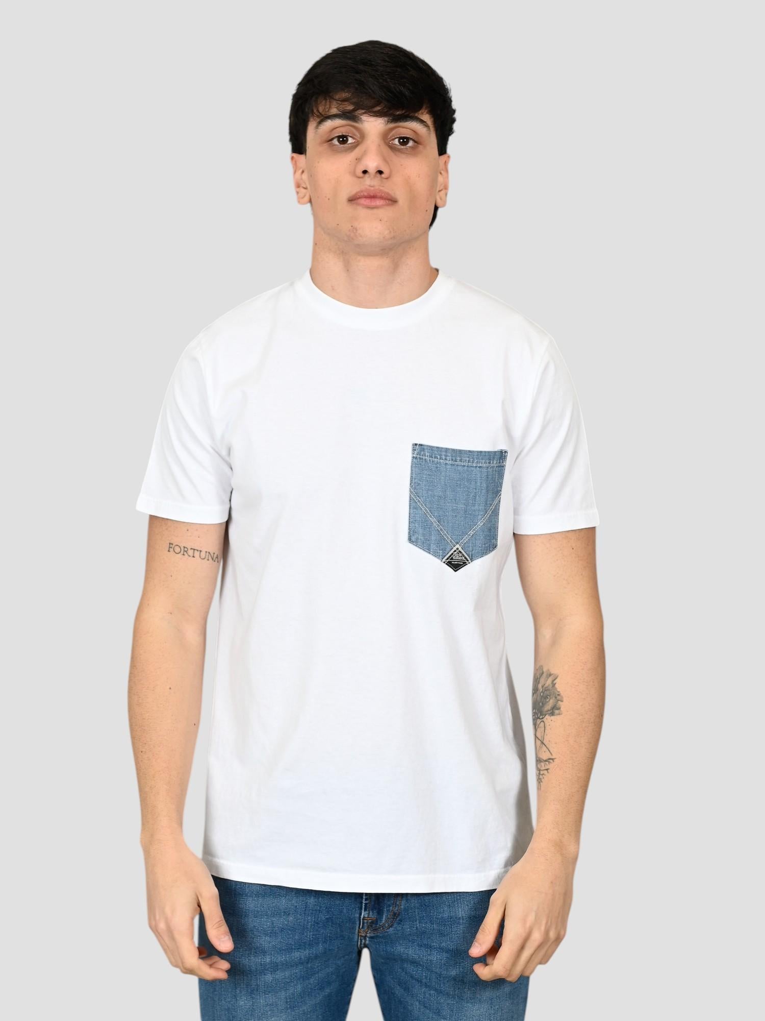 T-shirtoptical white POCKET DENIM man POCKET MAN DENIM ROY ROGER'S