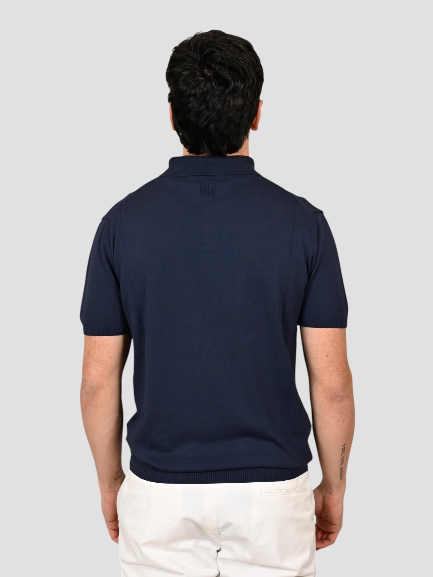 Polo blu WO 0856 WO 0856 0923 WOOL & CO.