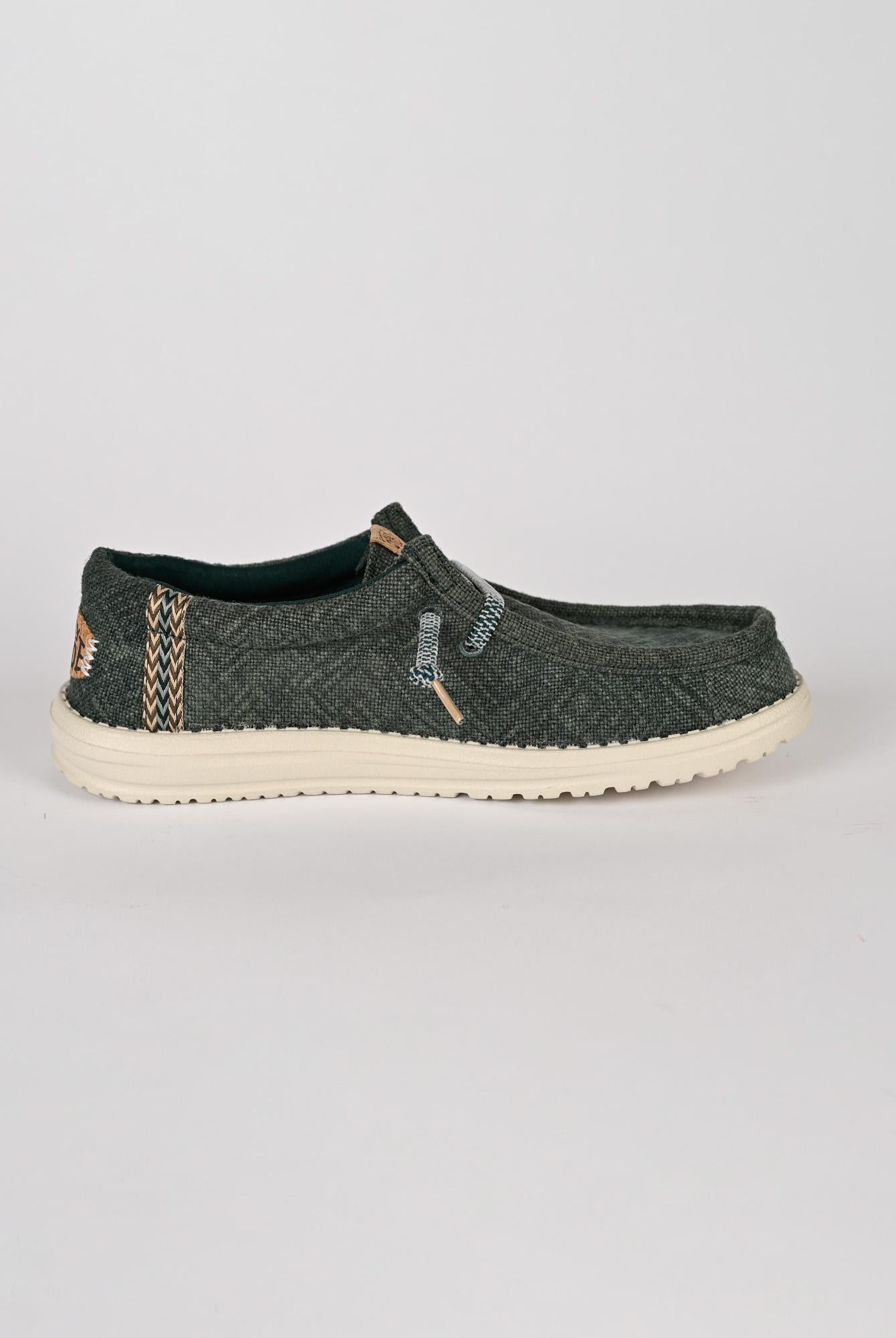 Scarpe leggere WALLY JUTE sea green WALLY JUTE SEA GREEN HEY DUDE
