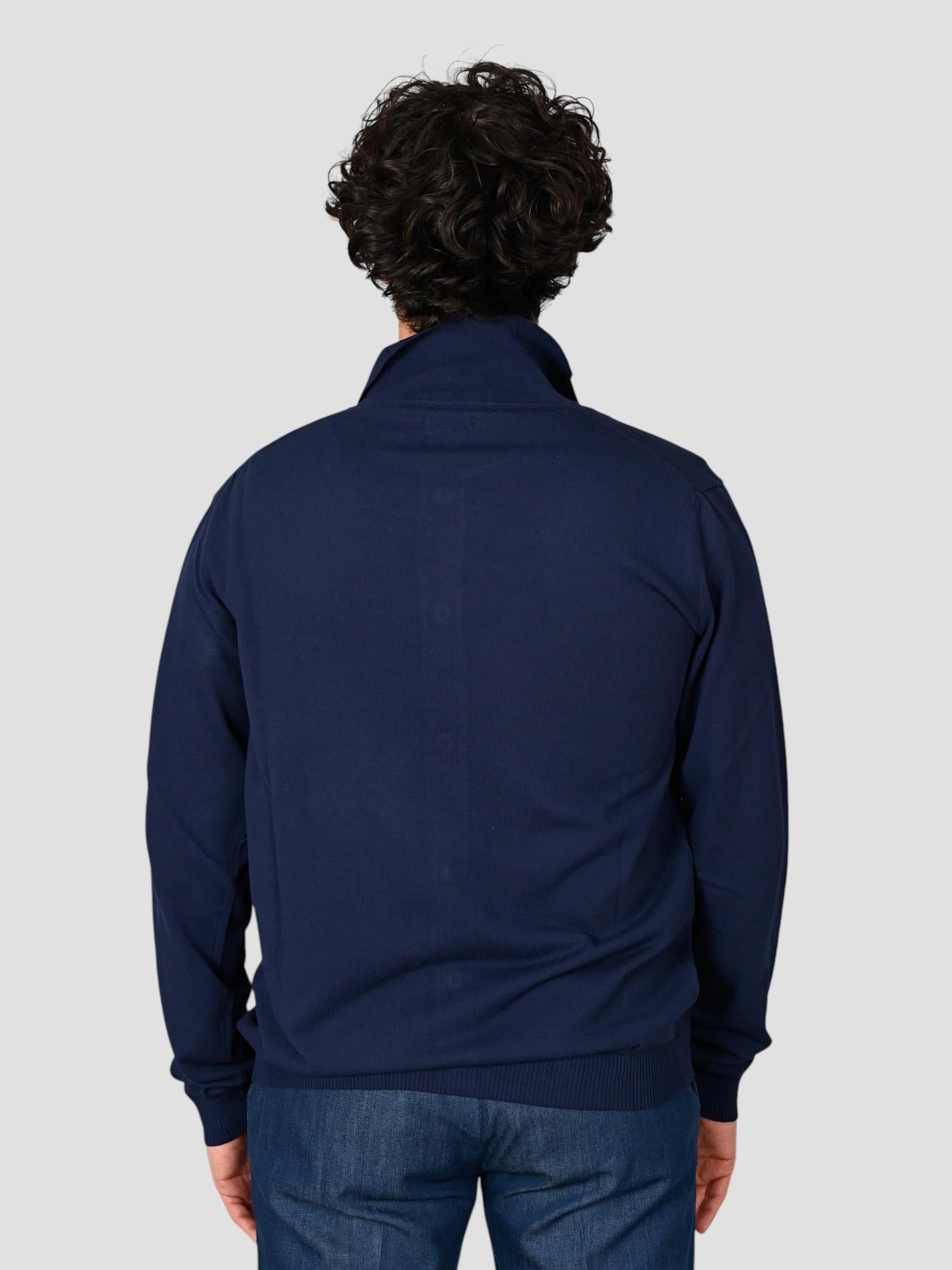 Cardigan camicia WO 2035 0023 blu WO 2035 0023 BLU WOOL & CO.