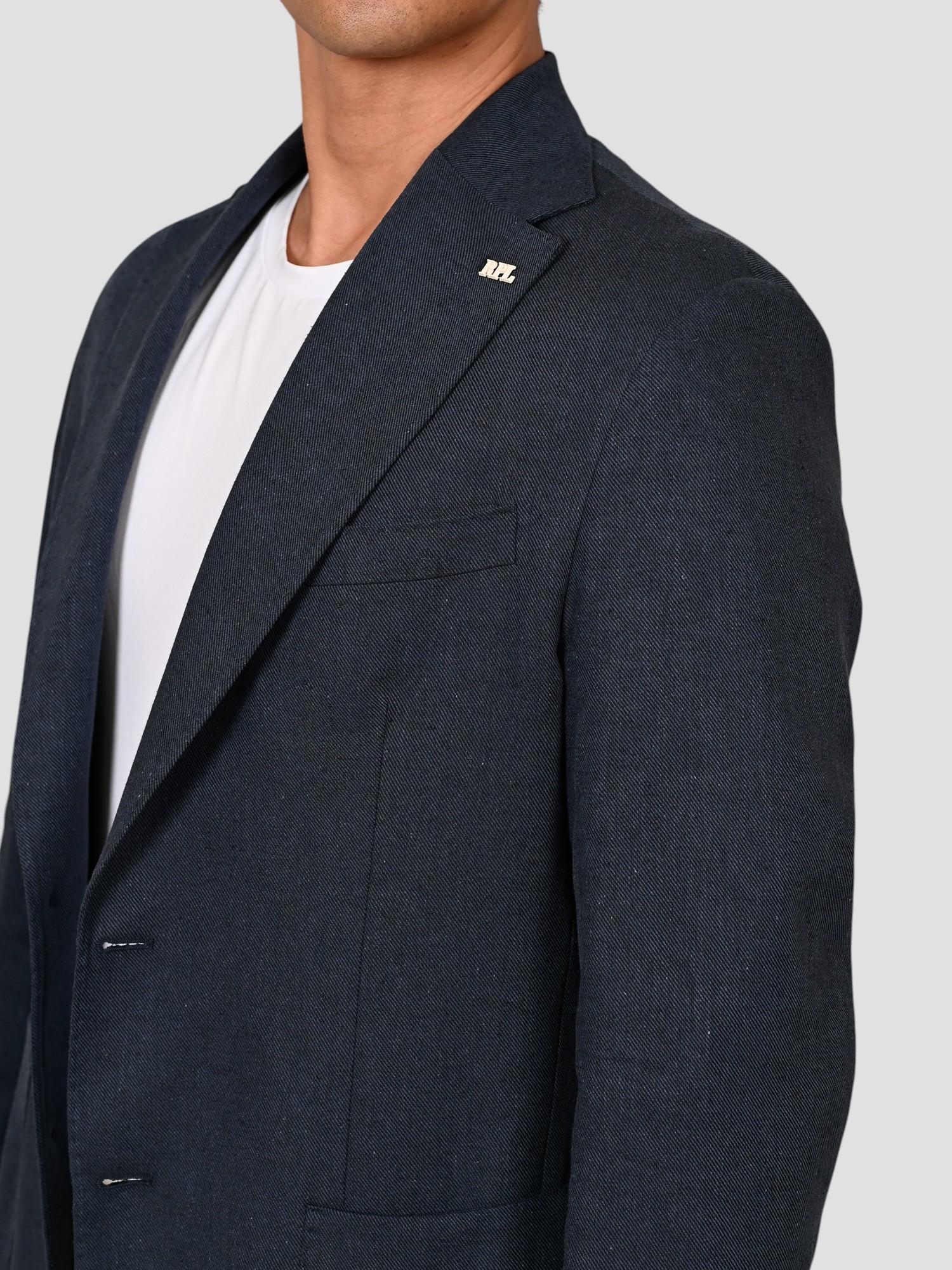 Blazer blu navy G13/1 RZ0 blend linen G13/1 RZ0 BLU RPL