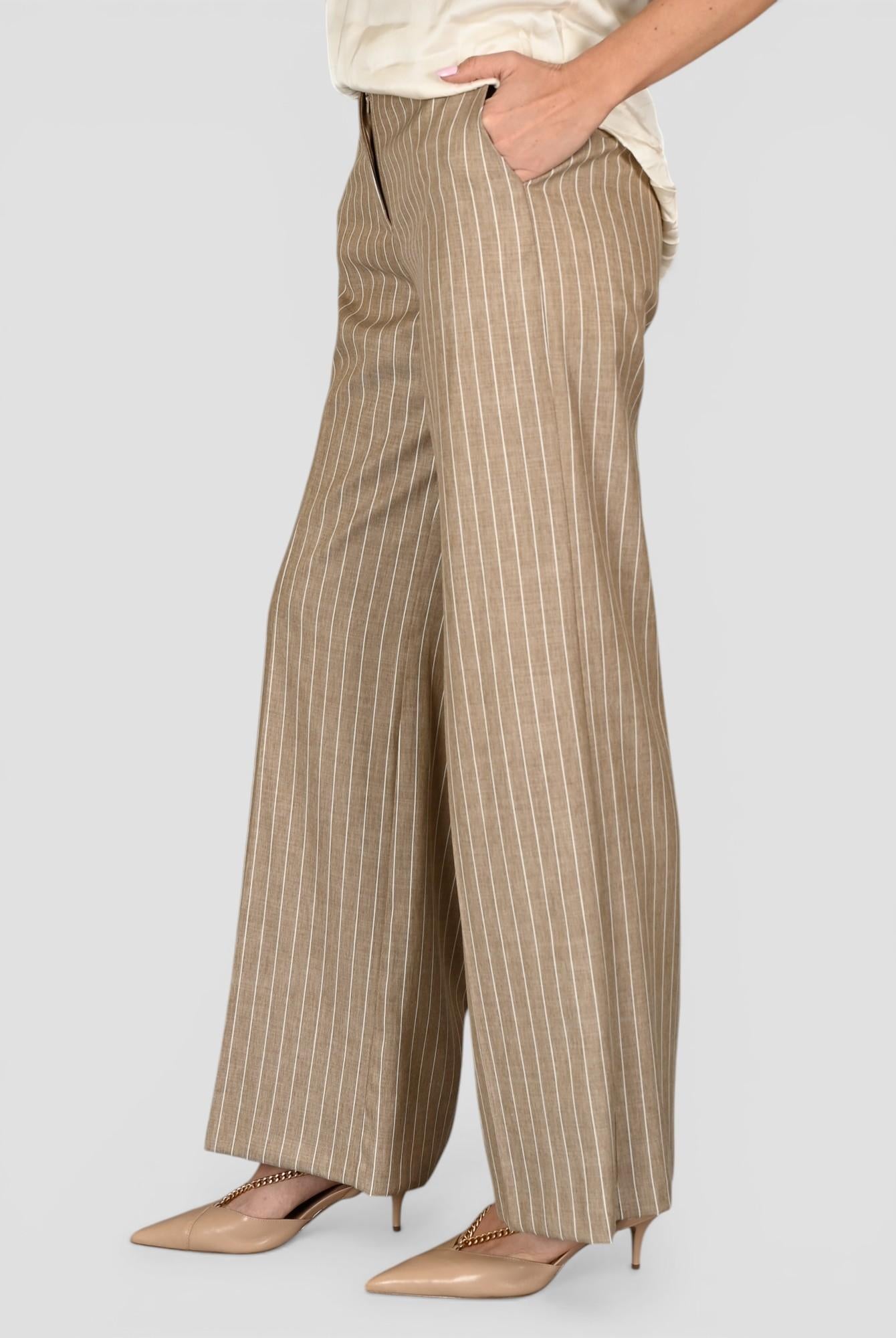 Pantalone palazzo AN22053 gessato AN22053 GESSATO ANITIE'