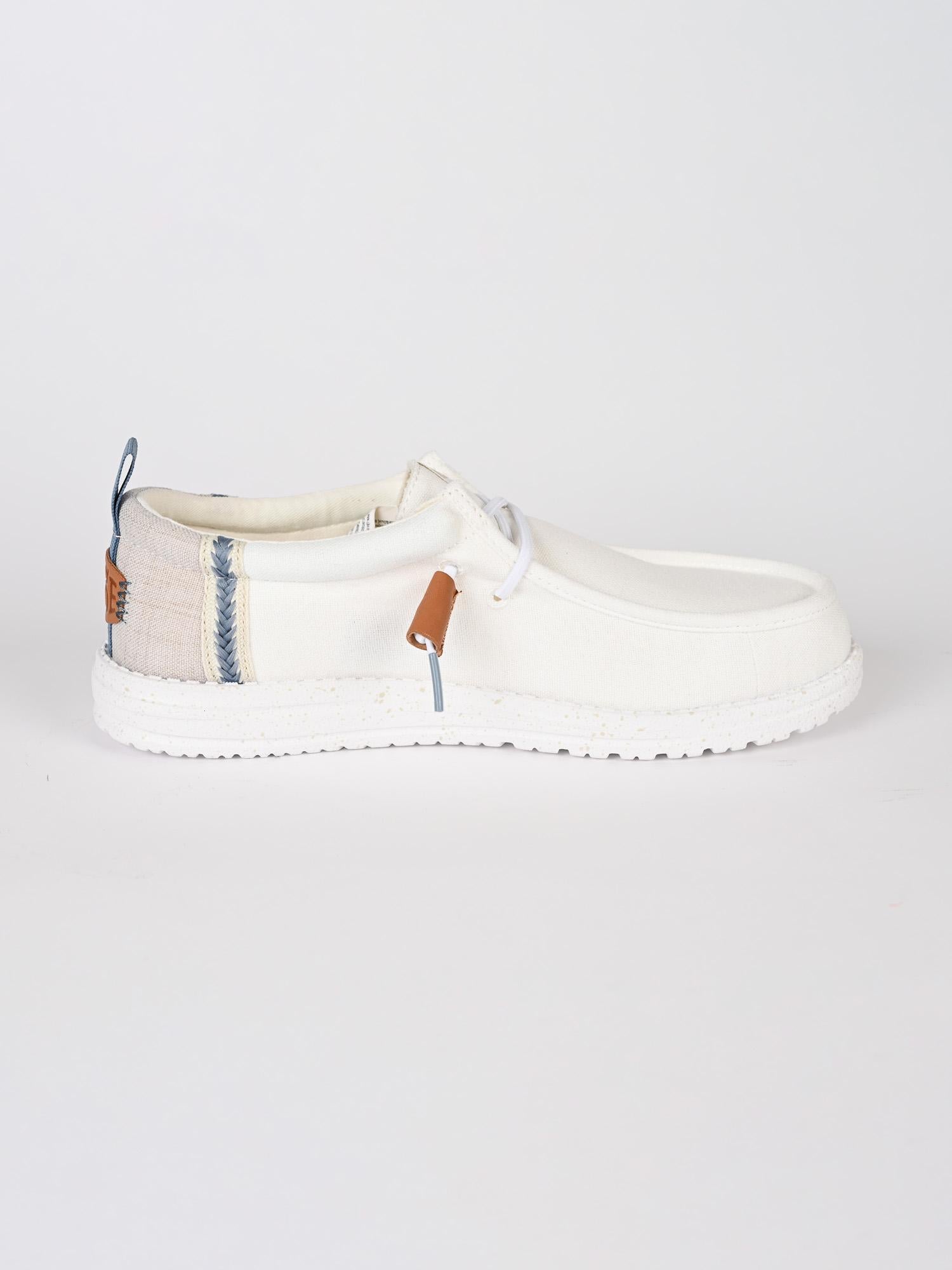Scarpe leggere WALLY CRAFT linen white WALLY CRAFT LINEN 43086 1SO HEY DUDE