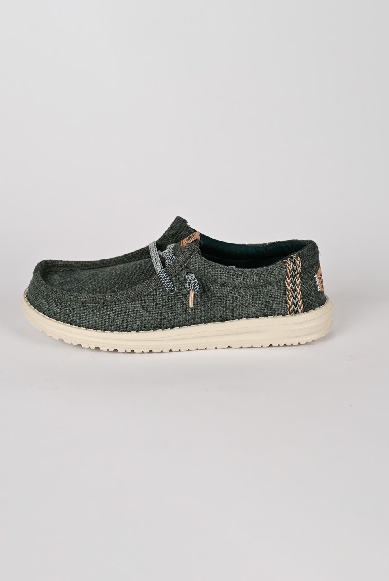 Scarpe leggere WALLY JUTE sea green WALLY JUTE SEA GREEN HEY DUDE