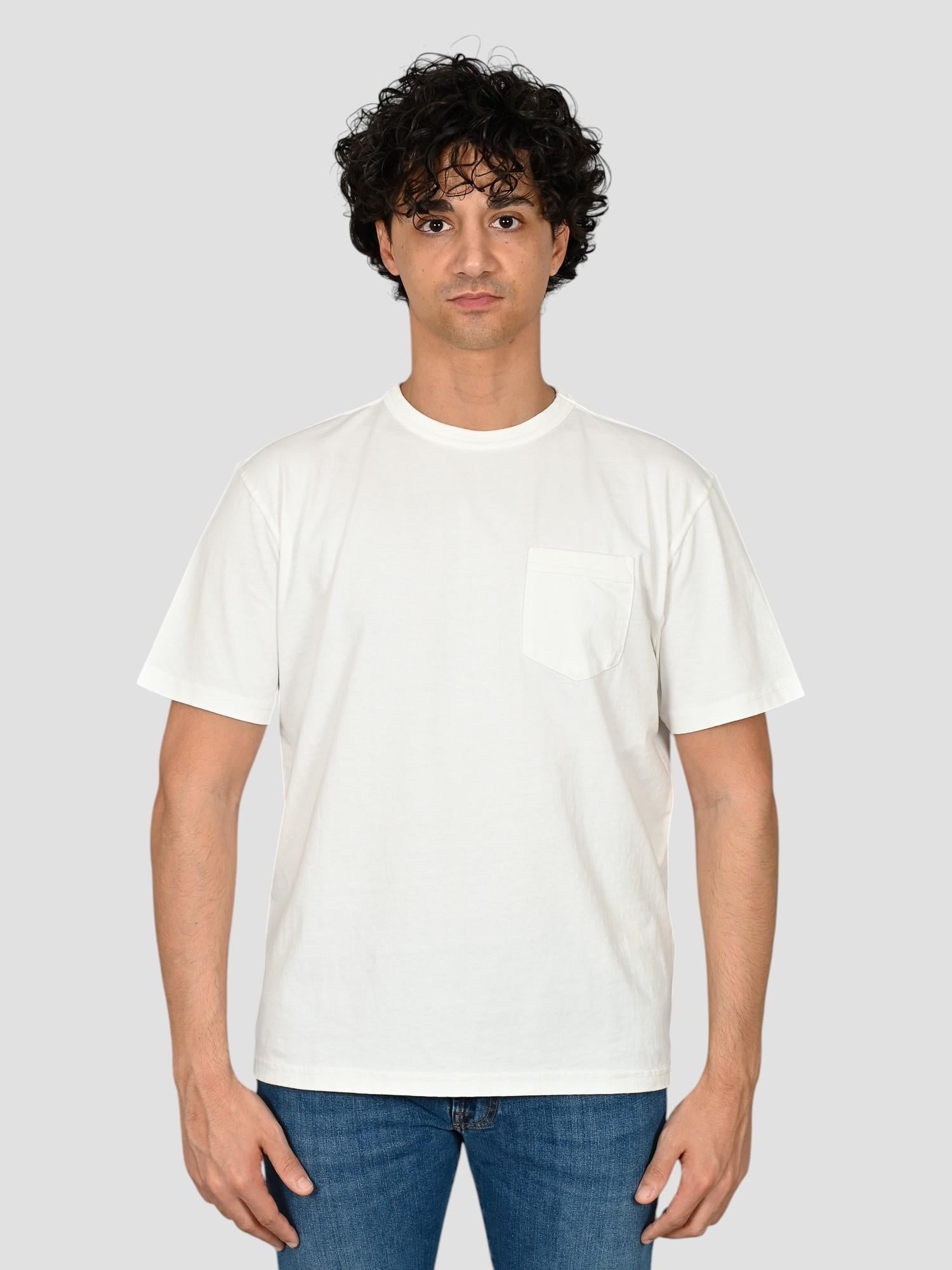 T-shirt off white NEWPORT POCKET NEWPORT 704 OFF WHITE CHESAPEAKE'S