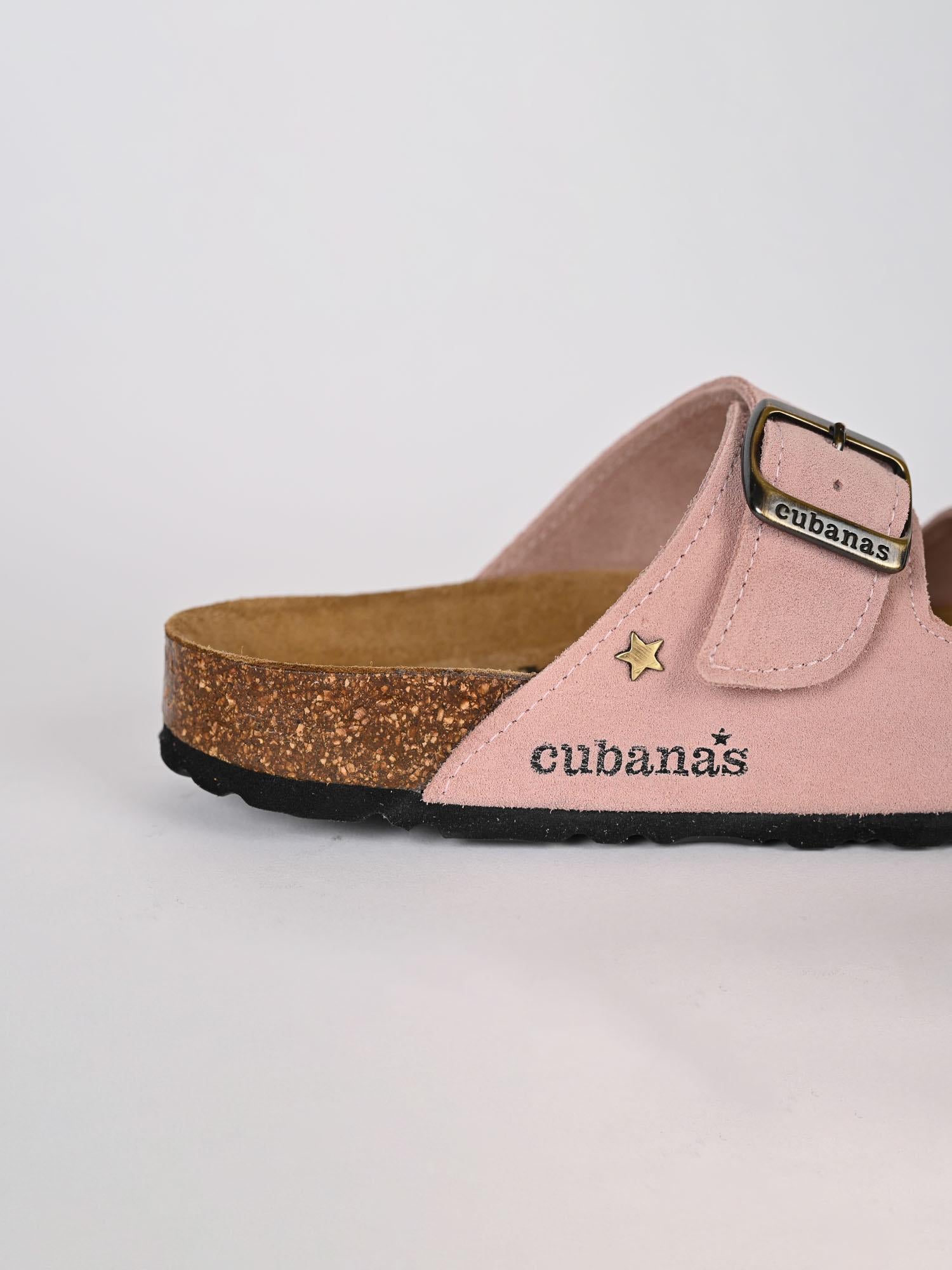 Sandalo donna AMALIA pink in suede AMALIA102 PINK CUBANAS