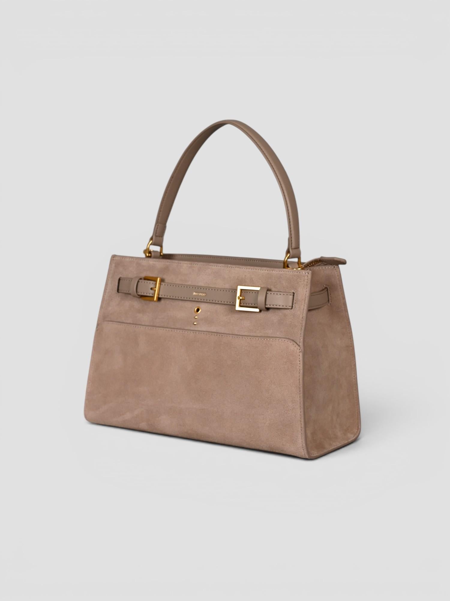 Medium shoulder VALEGRO suede sand N61-DM-27 SAND NO:RAE