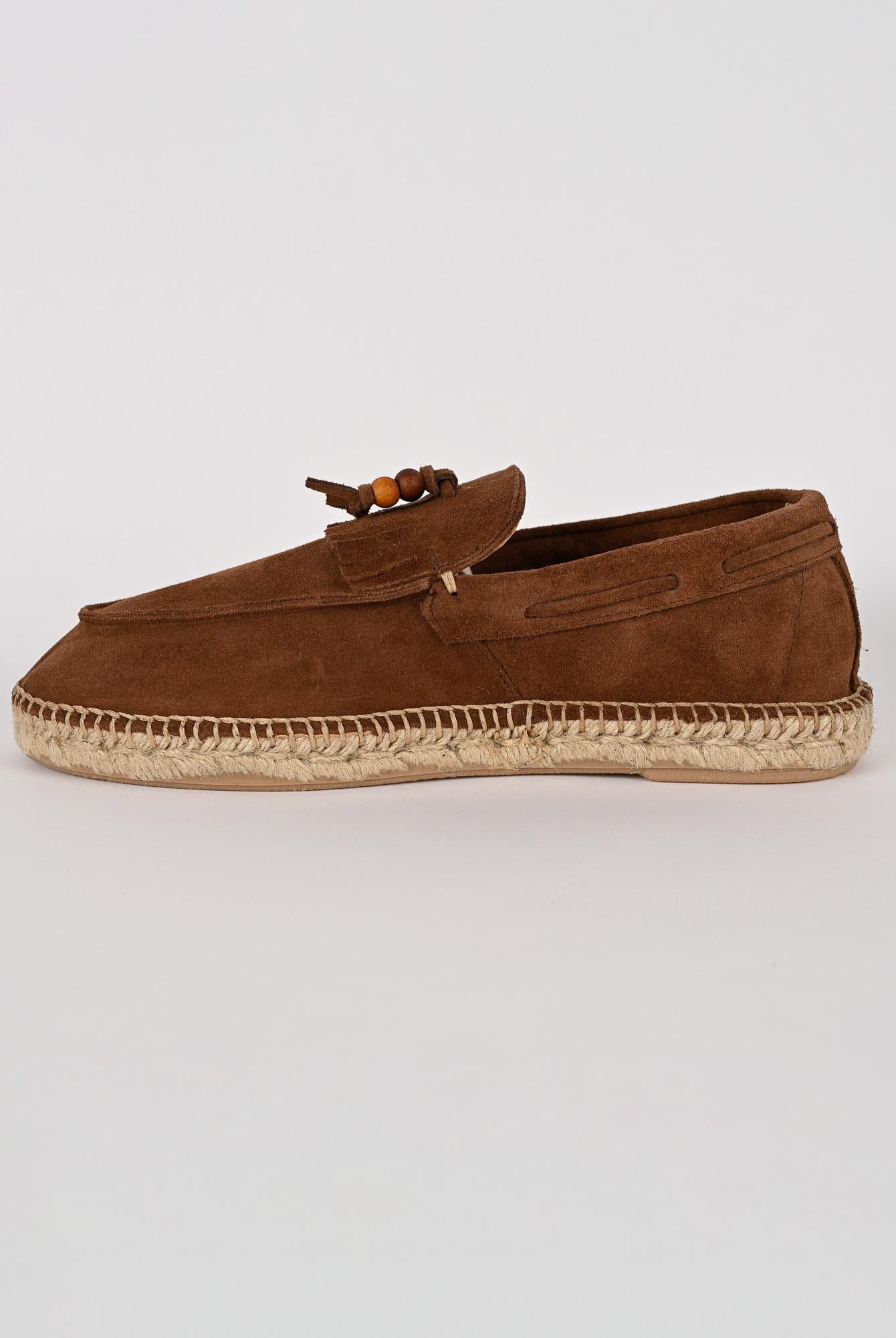 Mocassino frangia LOAFER TREBOL castagna suede LOAFER FRANGIA CASTAGNA LAGOA