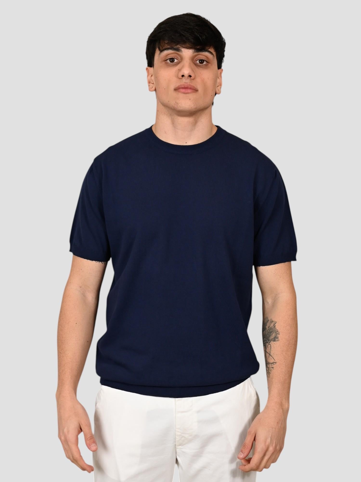 Paricollo blu WO 2040 cotton crepe WO 2040 0023 BLU WOOL & CO.