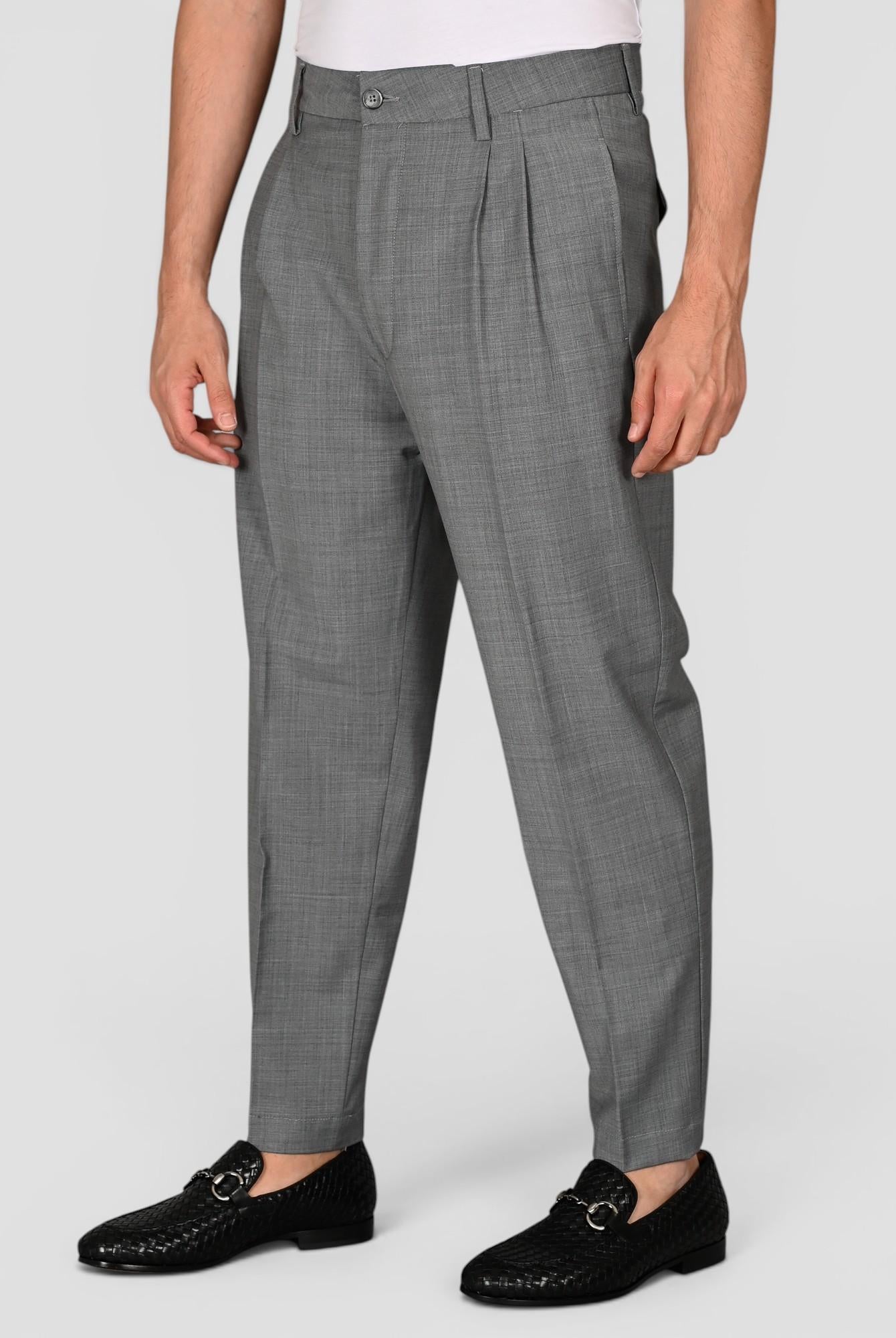 Pantalone grigio LUCAT 244 fresco lana LUCAT244 GRIGIO VANDOM