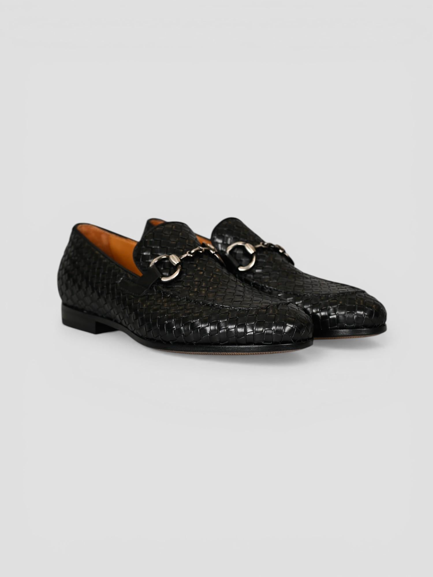 Mocassino pelle 268 INTRECCIATA nero 268 NERO ROSSI