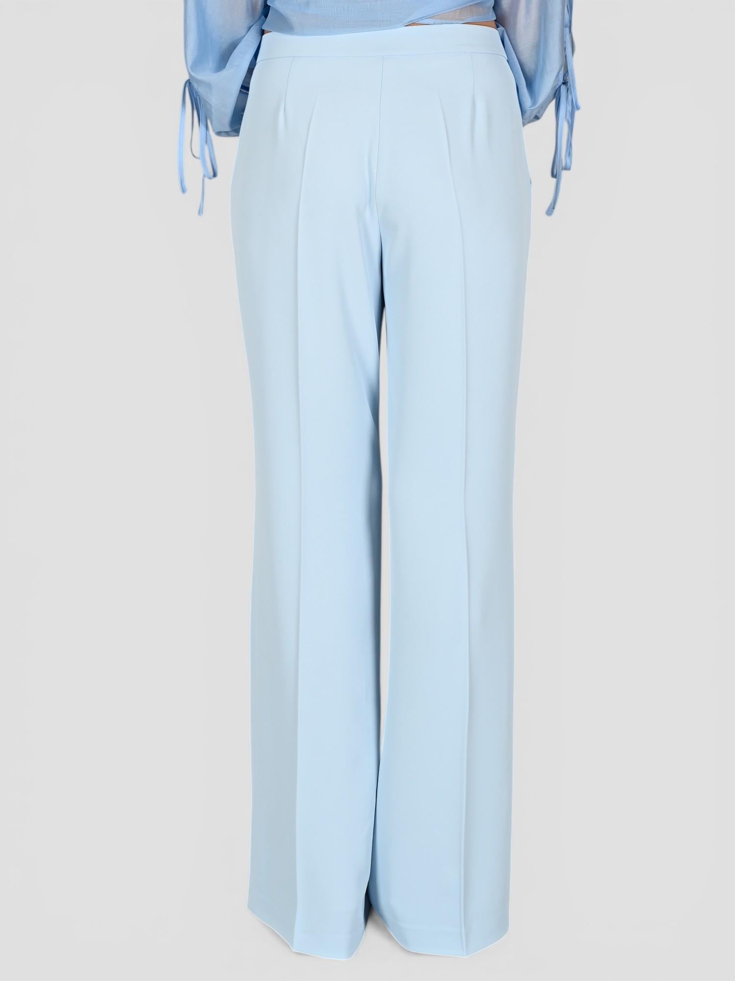 Pantalone celeste vita alta AN21017U AN21017U CELESTE ANITIE'