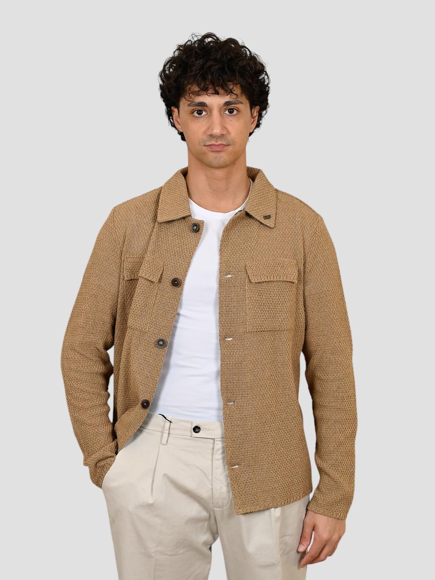 Giacca maglia JEAN BEIGE overshirt JEAN BEIGE BOB
