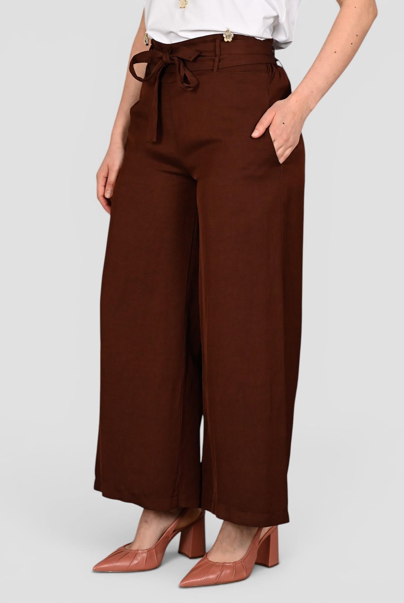 Pantalone palazzo AN559 marrone bruciato AN559 BRUCIATO ANITIE'