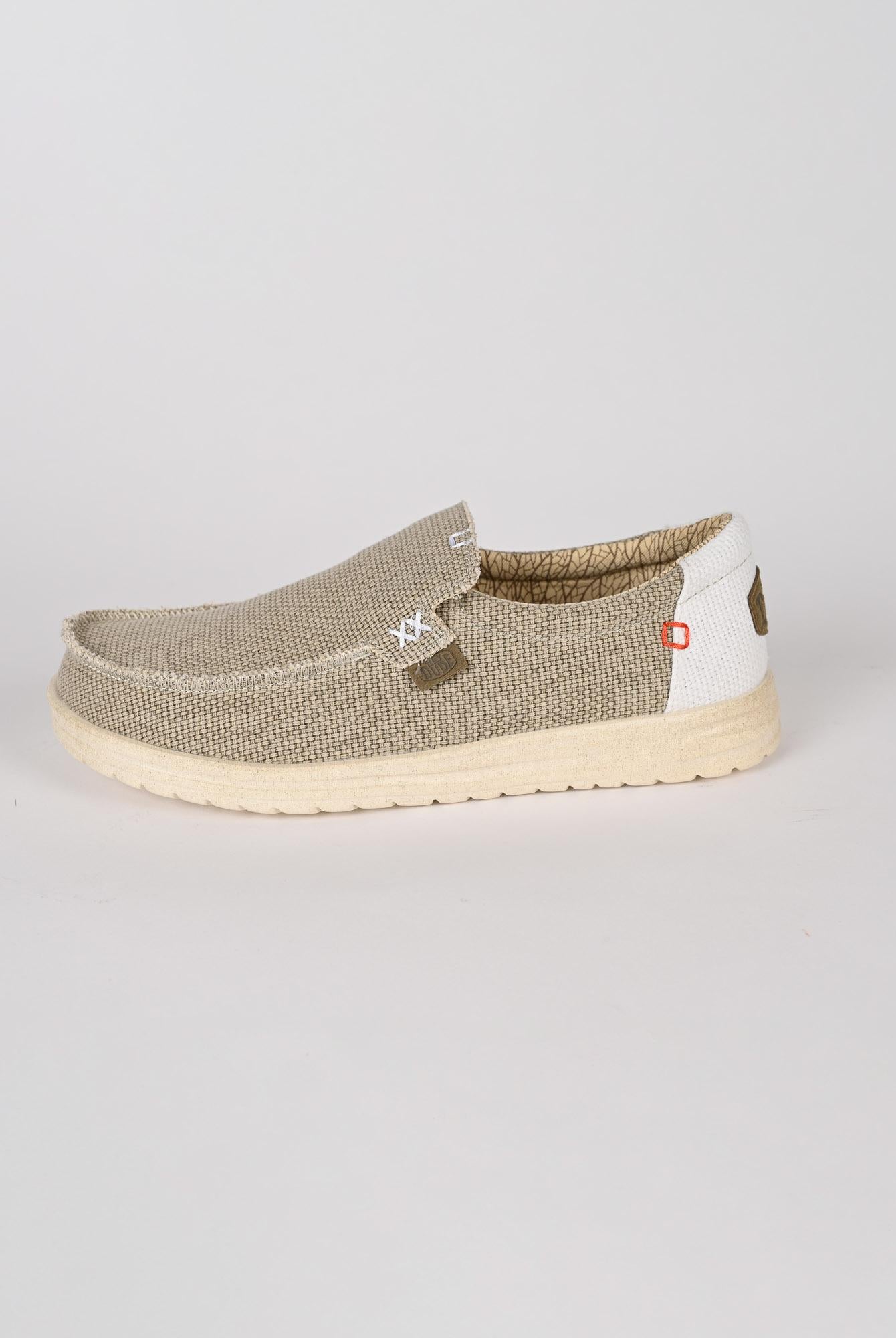 Scarpe leggere MIKKA BRAIDED off white MIKKA BRAIDED OFF WHITE HEY DUDE