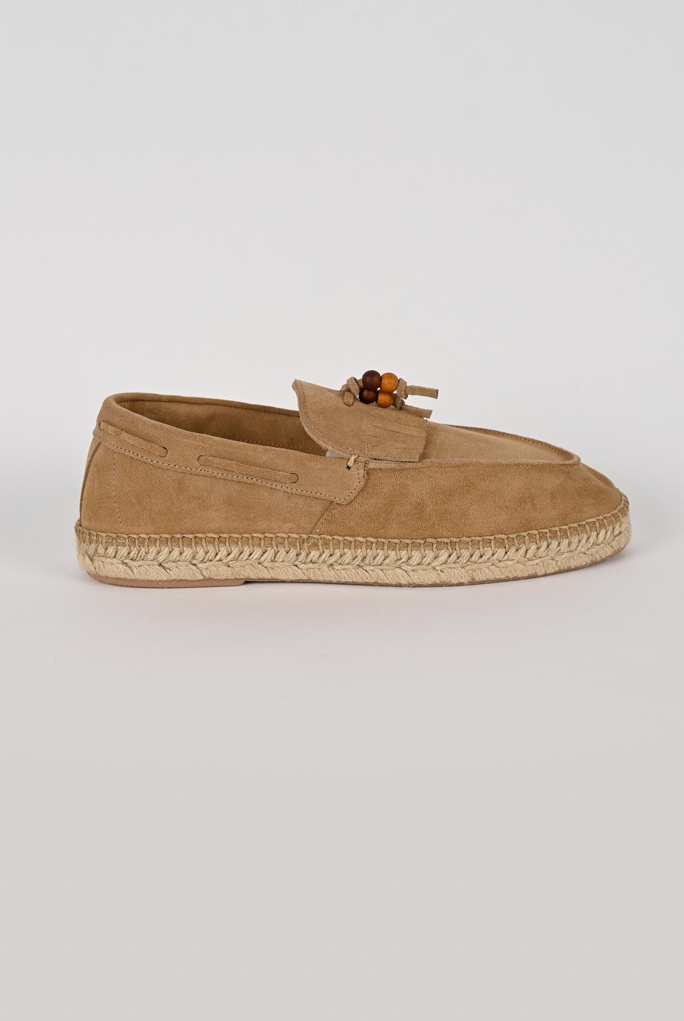 Mocassino frangia LOAFER TREBOL sabbia suede LOAFER FRANGIA ARENA LAGOA