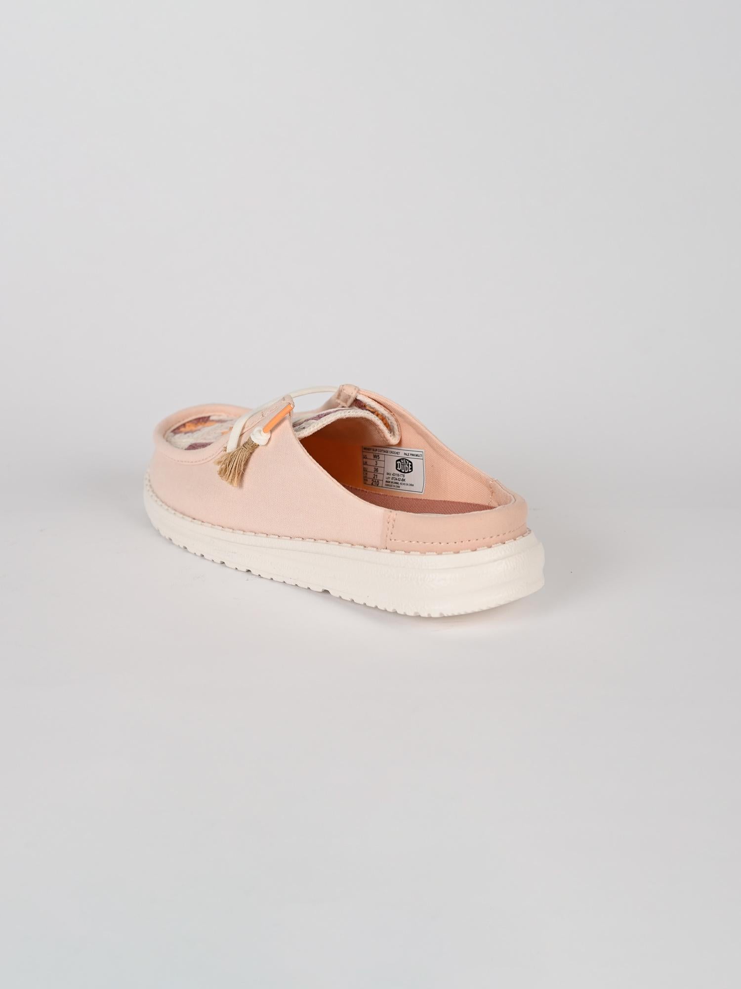 Sabot crochet WENDY COTTAGE pink WENDY SLIP COTTAGE PINK-MULTI HEY DUDE