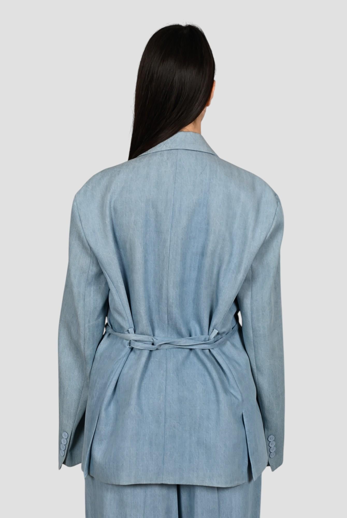 Giacca denim S25J801 chambray chiaro S25J801 CELESTE TENSIONE IN