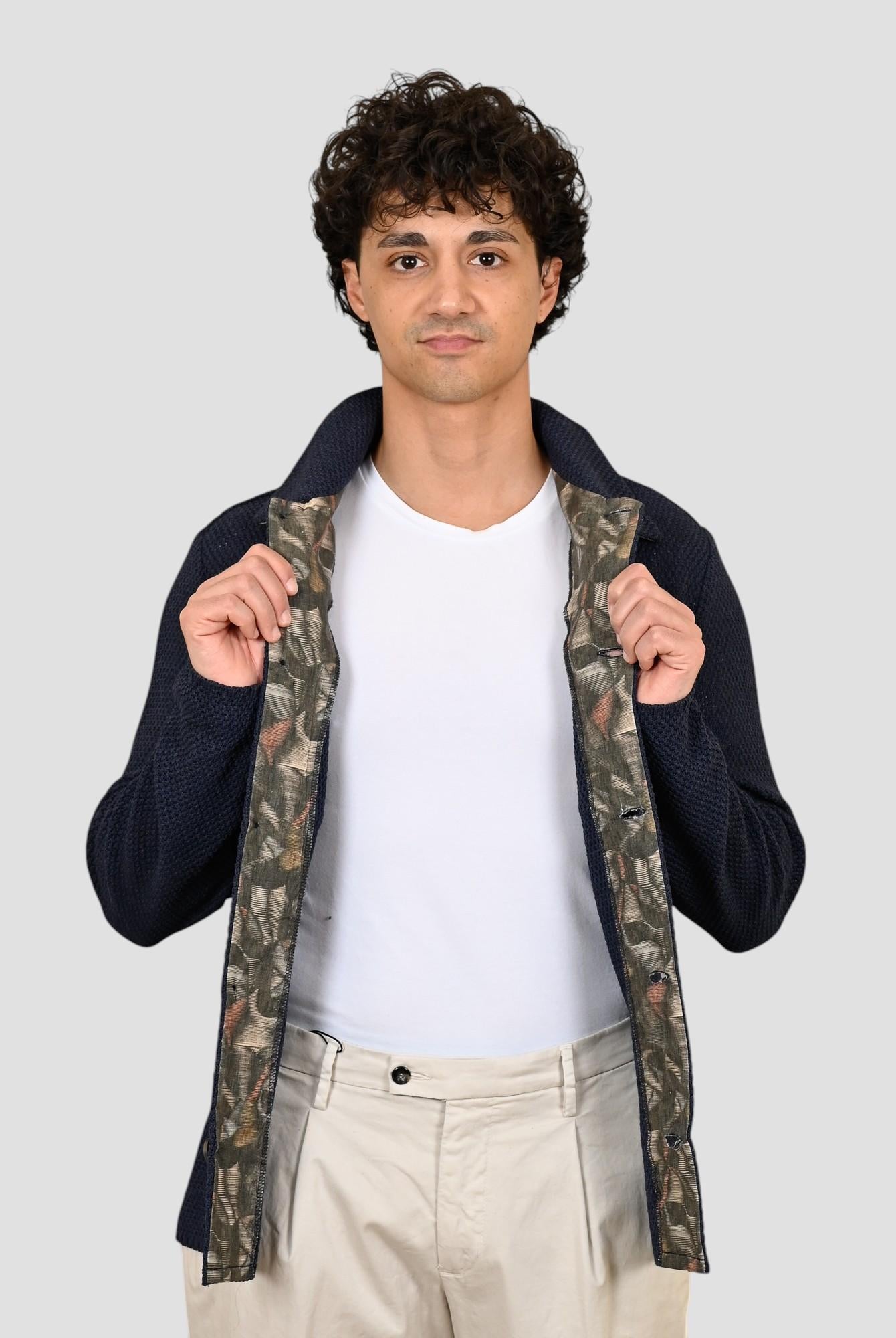 Giacca maglia JEAN JEANS overshirt blu JEAN JEANS BOB