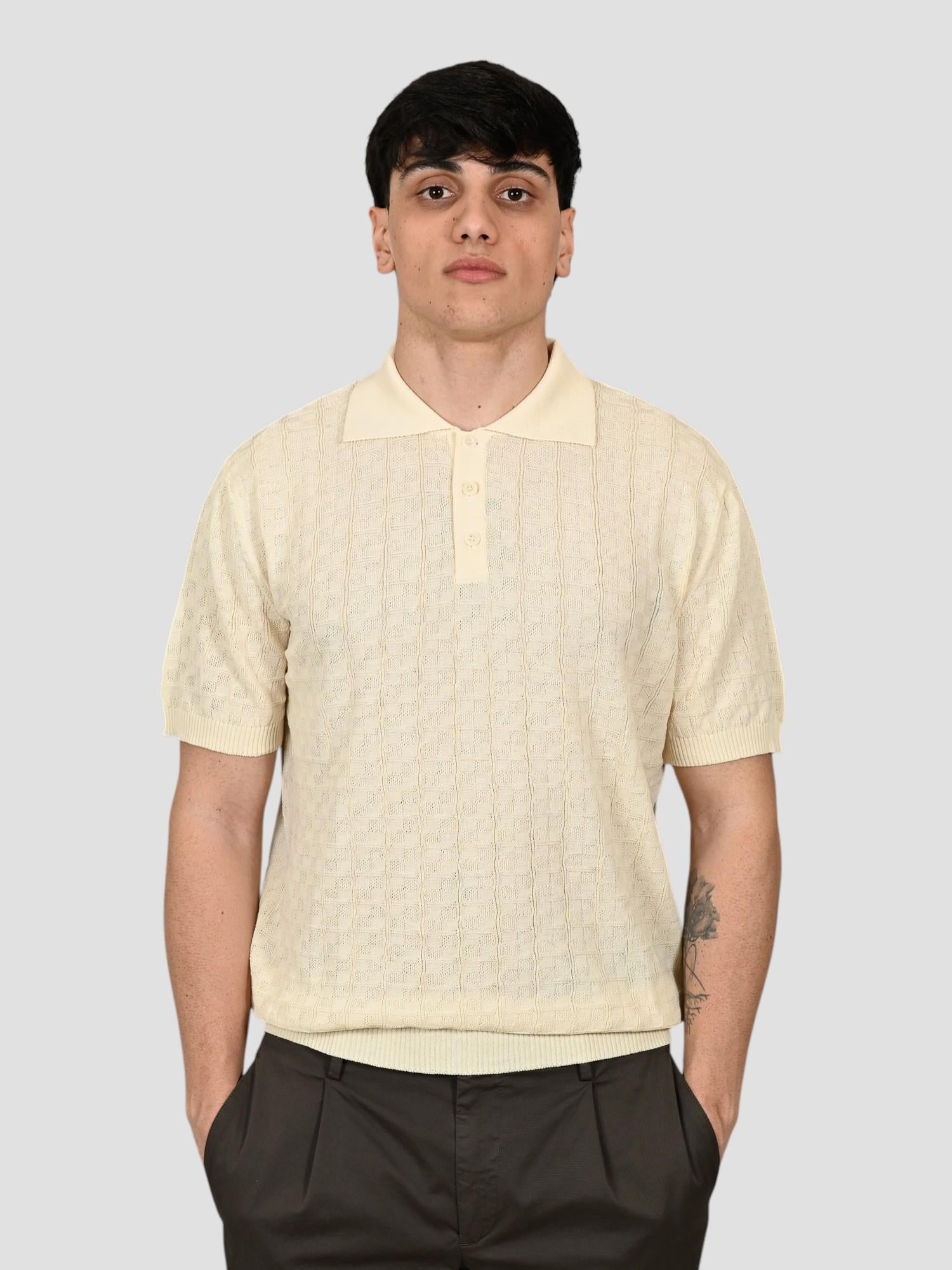 Polo burro WO 2050 ice cotton WO 2050 0101 WOOL & CO.