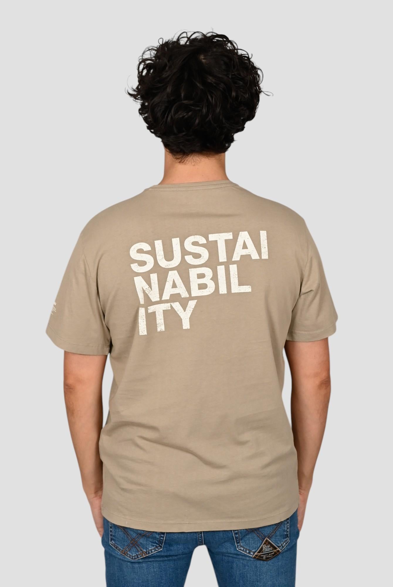 T-shirt sabbia SUSTANOALF SAND print TS SUSTANOALF S ECOALF