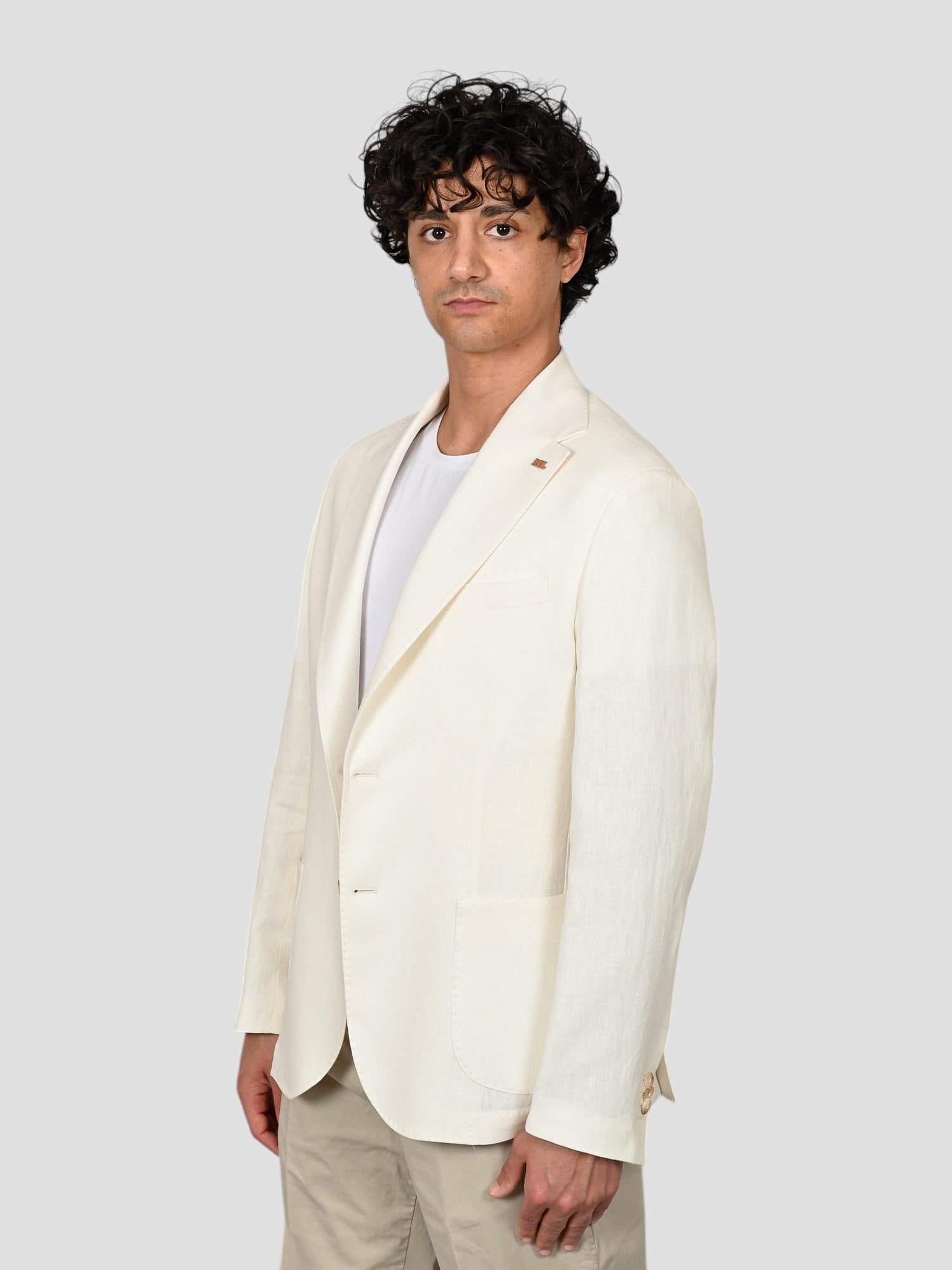 Blazer bianco G13/1 RZ0 blend linen G13/1 RZ0 BIANCO RPL