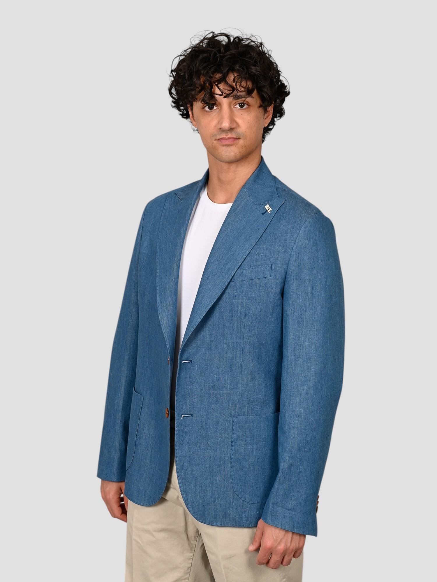 Blazer chambray G18 LID blend cotton G18 LID BLU RPL