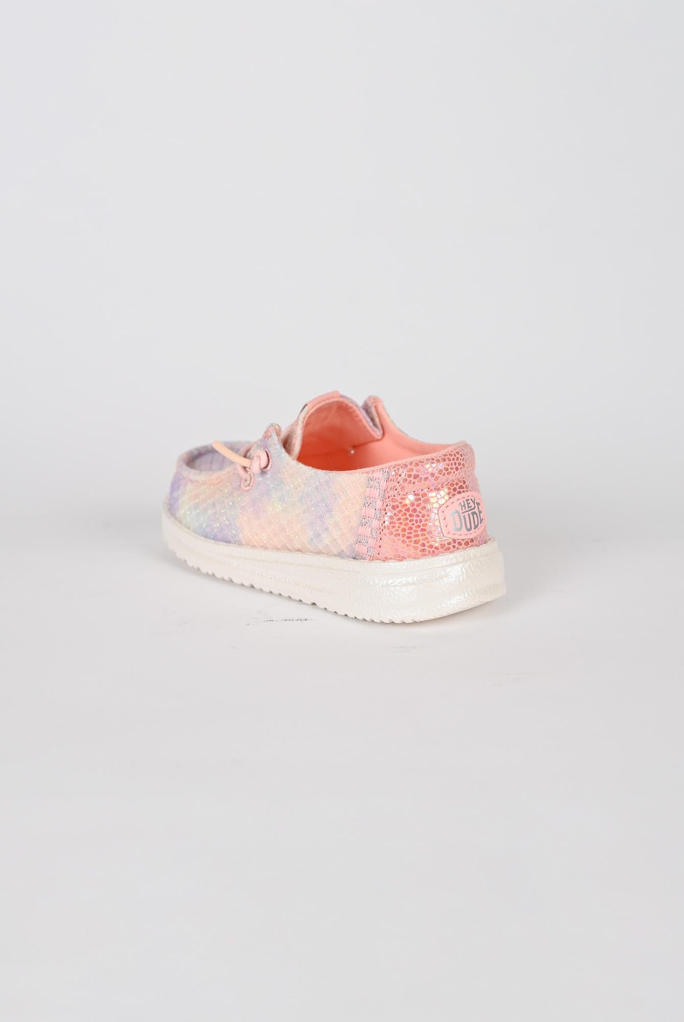 Slip-on baby WENDY MERMAID coral pink WENDY MERMAID CORAL PINK HEY DUDE