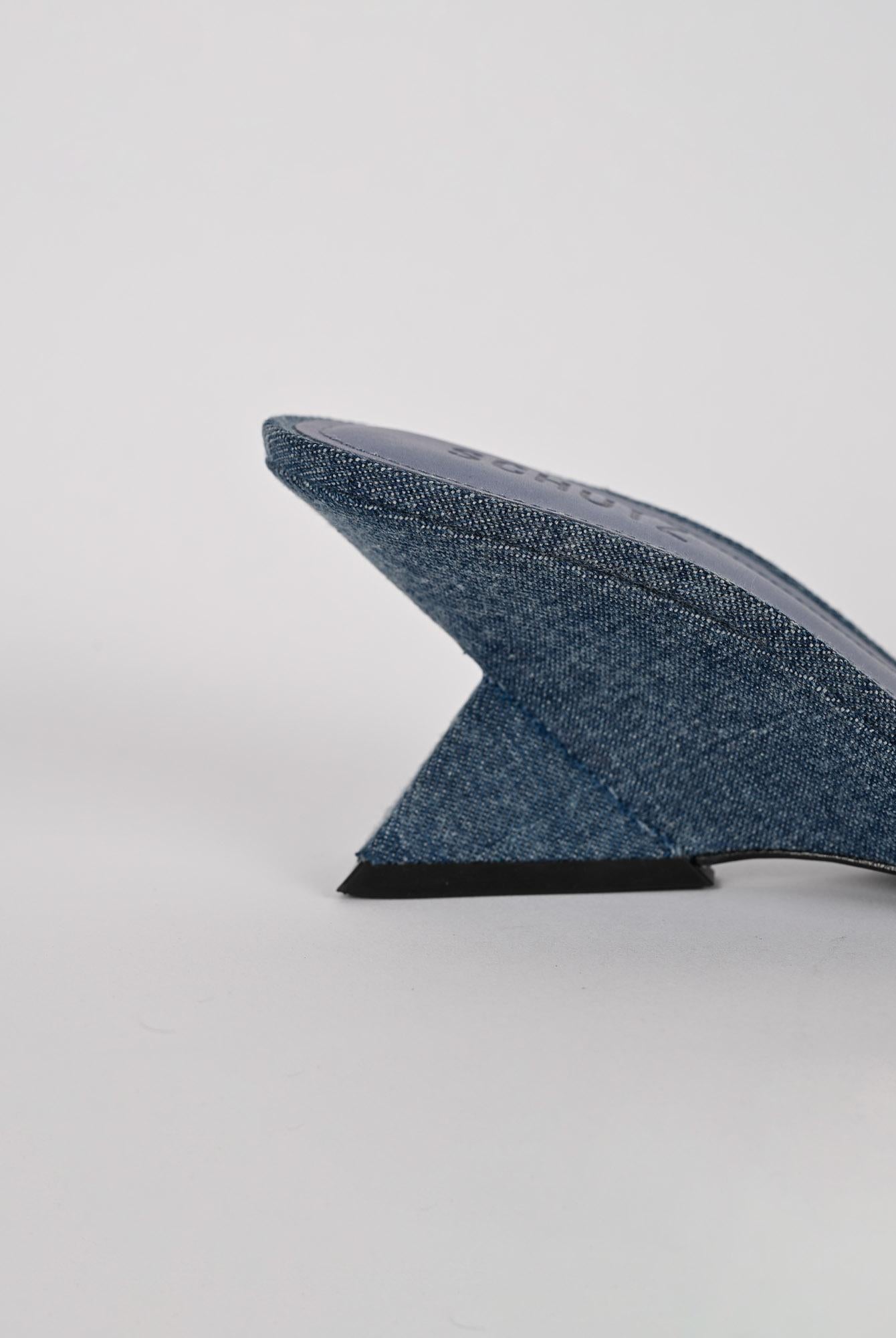 Mules donna denim tacco sculpture S220010002 DENIM SCHUTZ