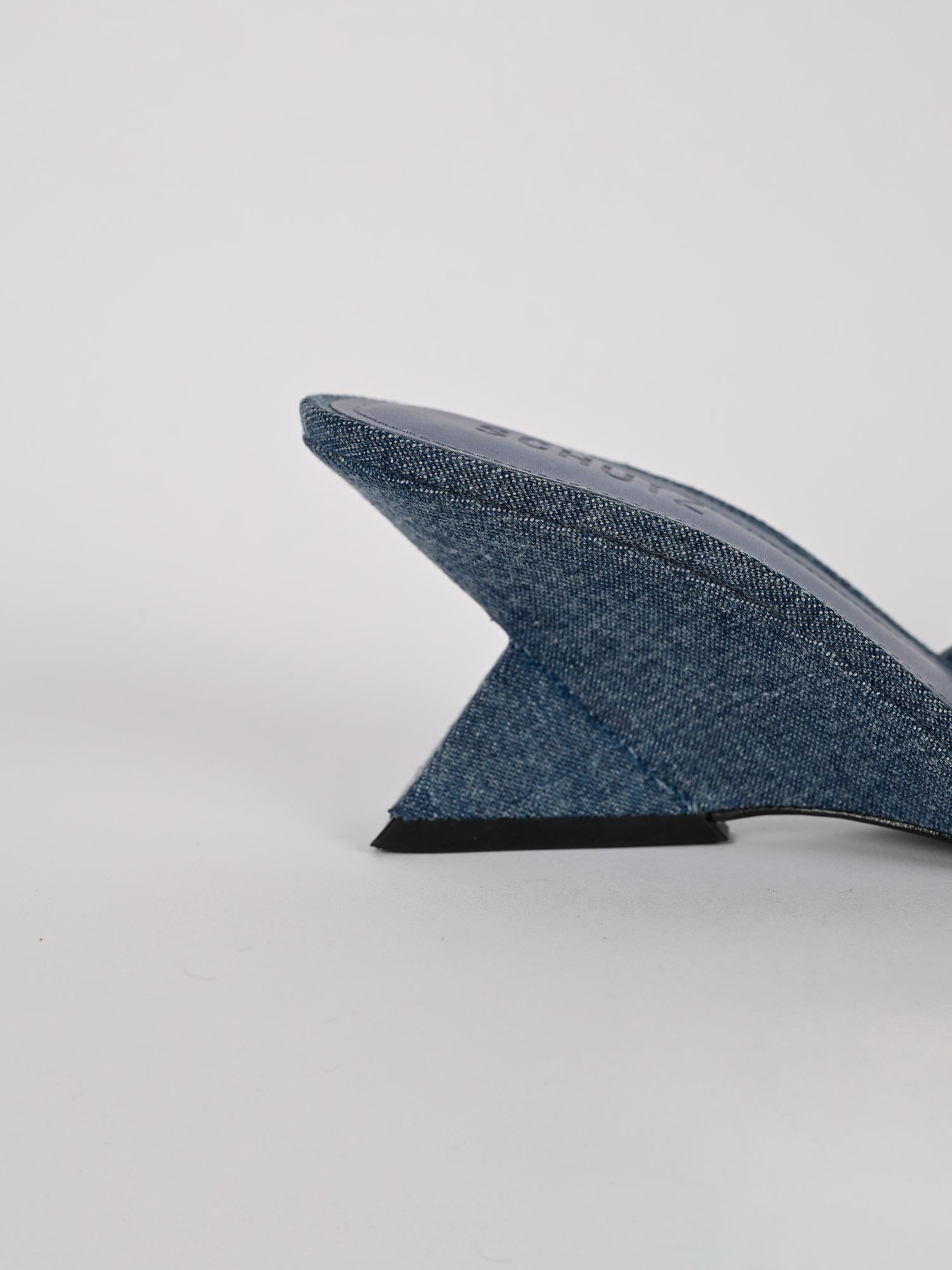 Mules donna denim tacco sculpture S220010002 DENIM SCHUTZ