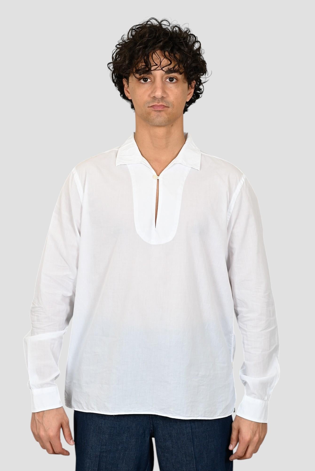 Camicia mussola SMKLTH bianca leggera SMKLTH6UA1 BIANCA TINTORIA MATTEI