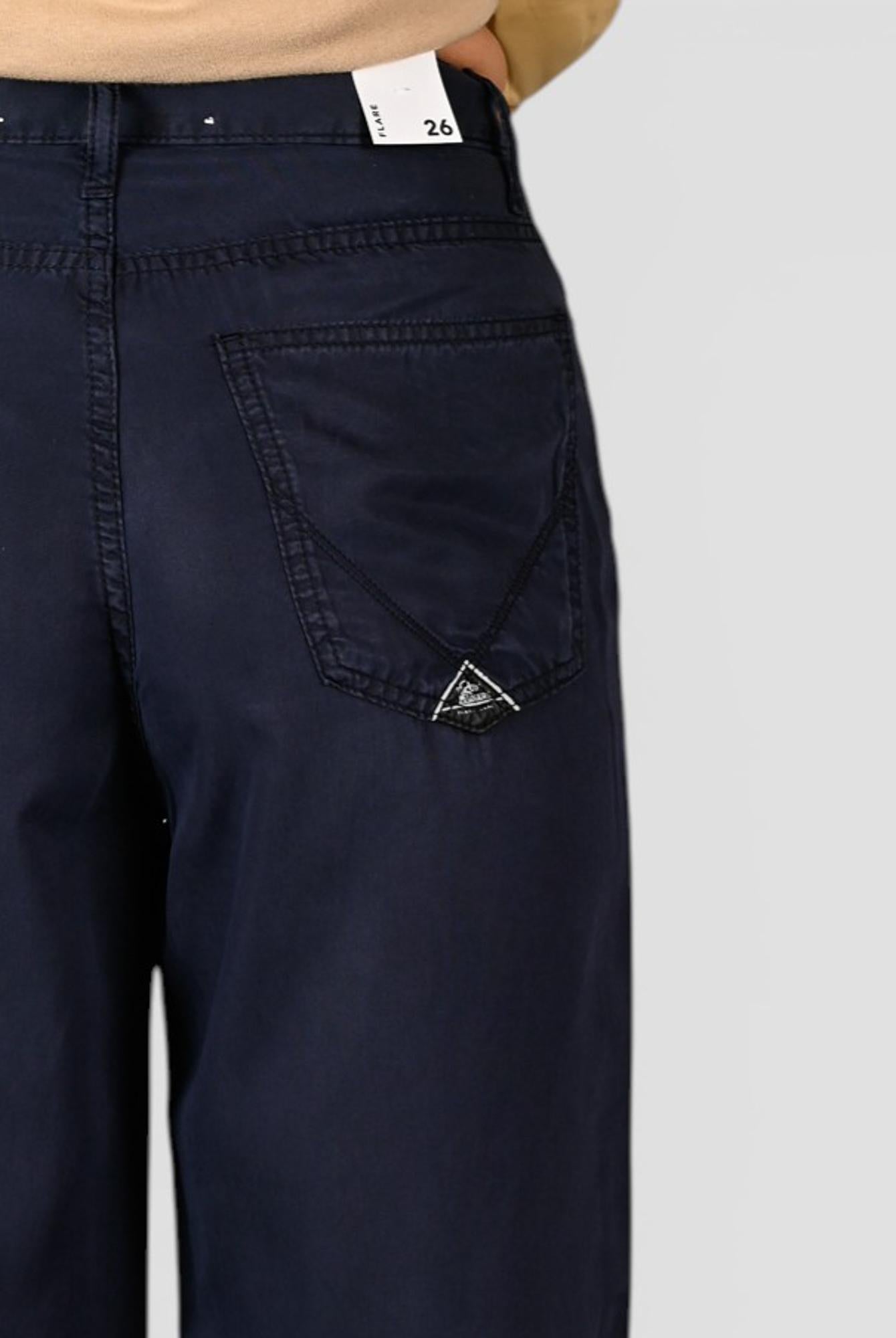 Pantalone blue navy MARTA WOMAN tencell MARTA WOMAN BLUE ROY ROGER'S