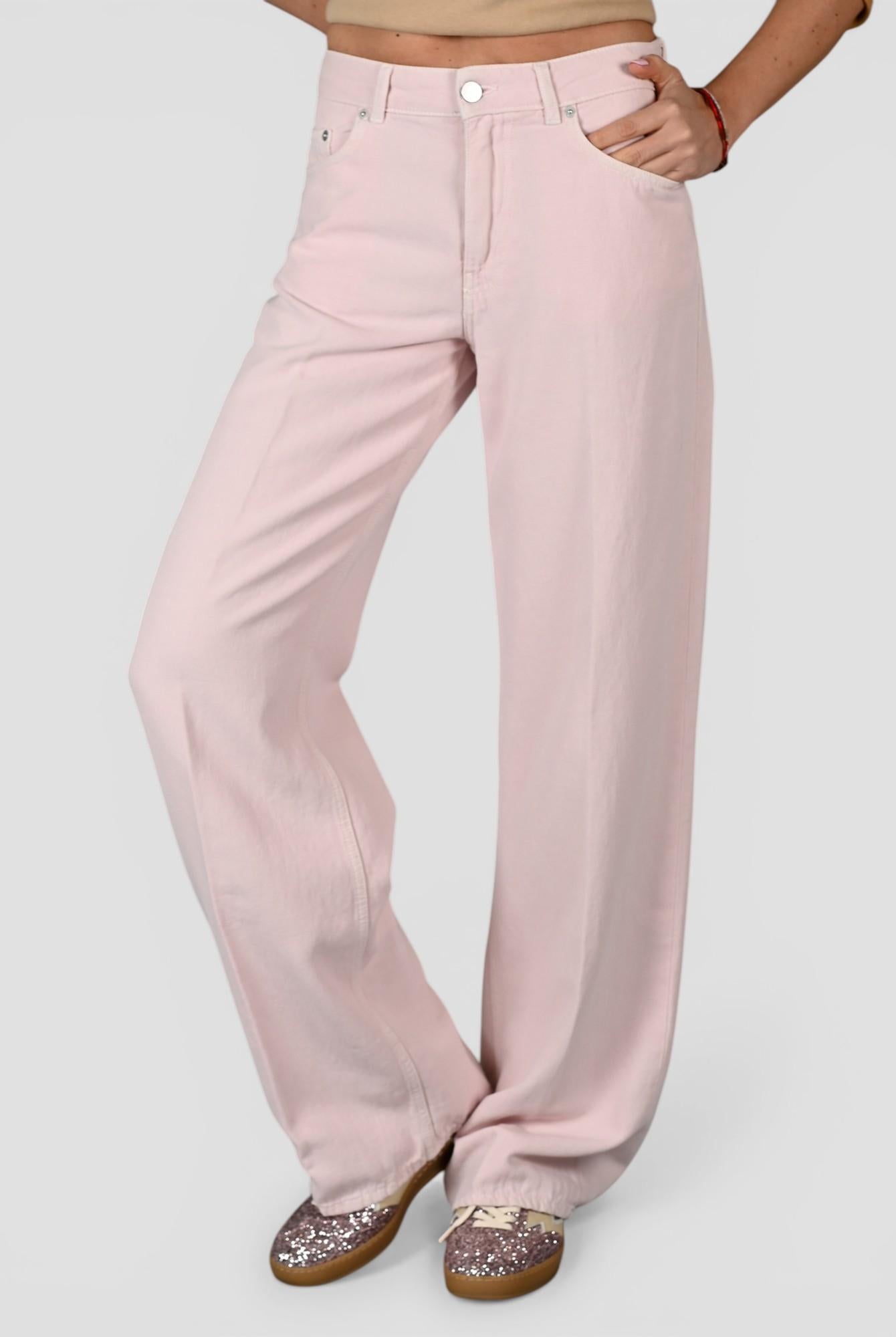 Pantalone rosa ANNA 2410 wide leg ANNA 2410C0184 T0104 SIVIGLIA