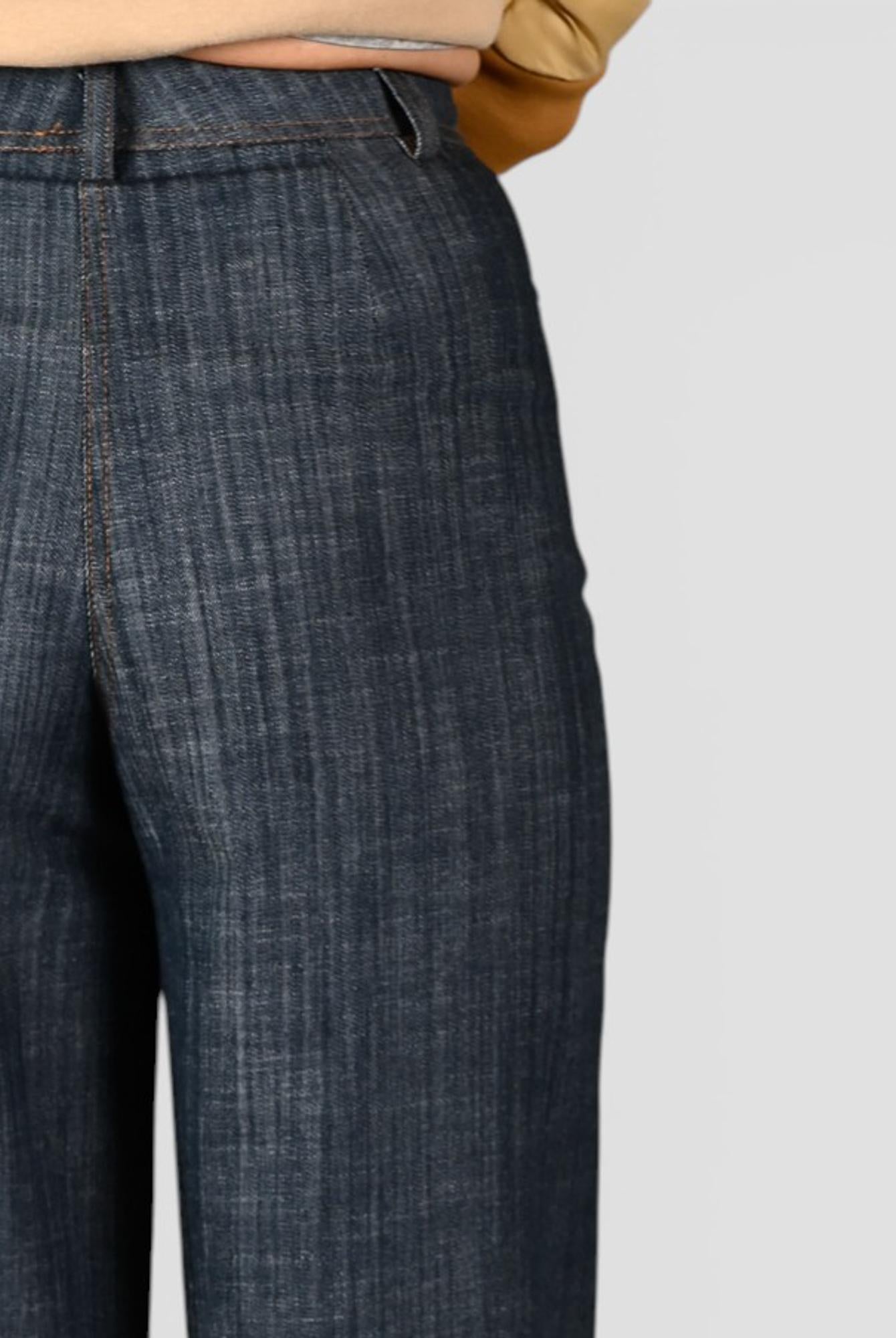 Pantalone palazzo WW31603 denim WW31603 DENIM WHITE WISE