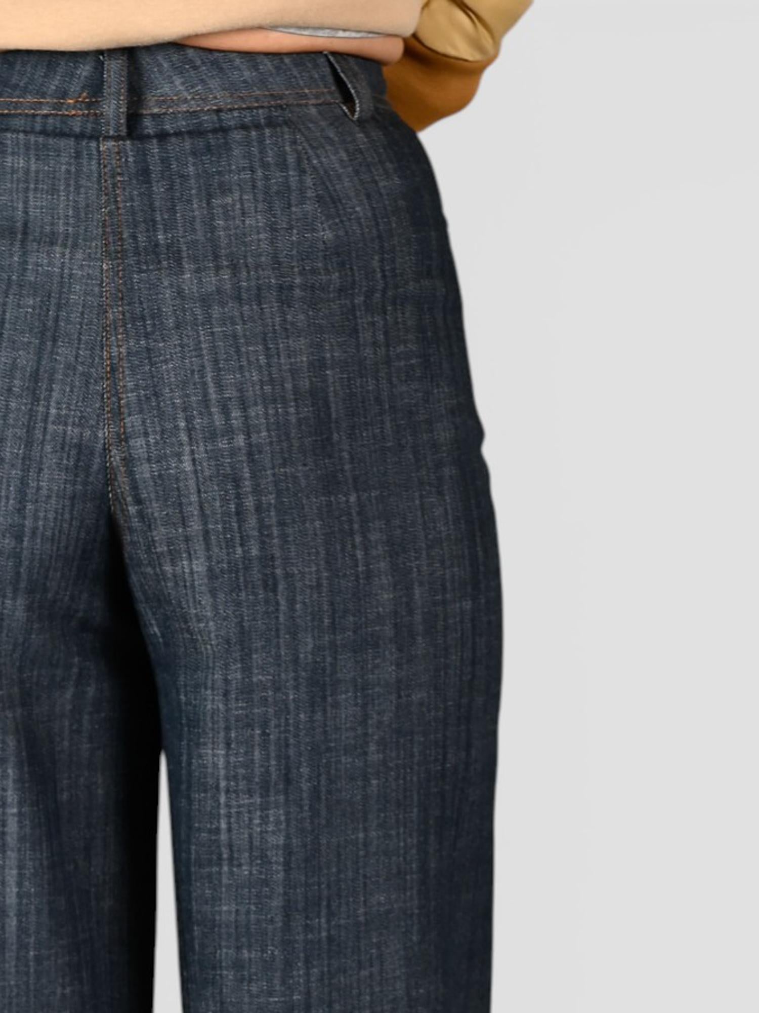 Pantalone palazzo WW31603 denim WW31603 DENIM WHITE WISE