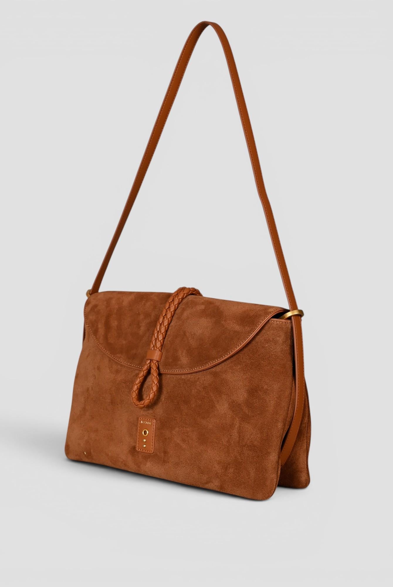 Big shoulder BAUDELAIRE SUEDE tobacco N61-BG-11 SUEDE TOBACCO NO:RAE