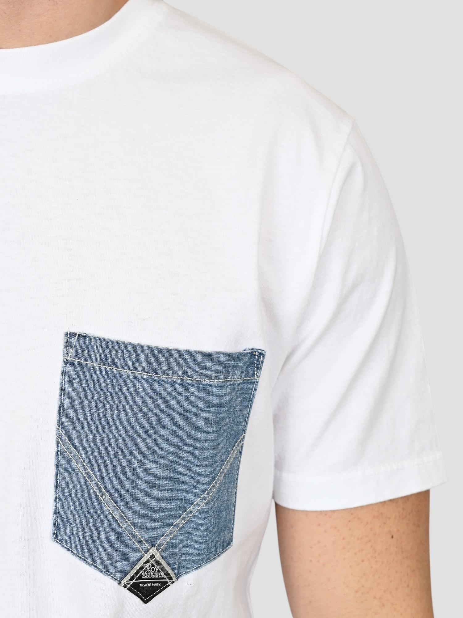 T-shirtoptical white POCKET DENIM man POCKET MAN DENIM ROY ROGER'S