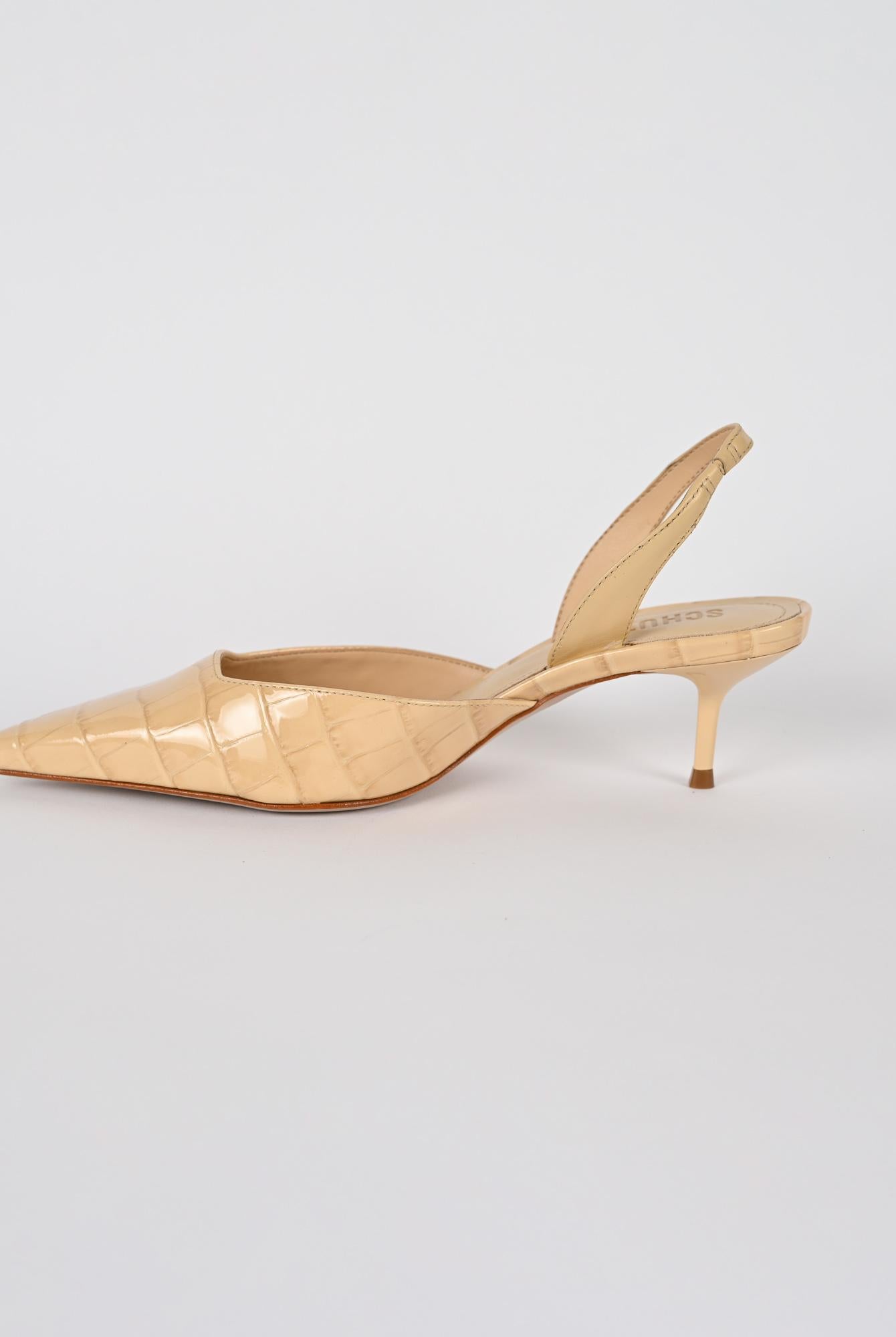 Slingback donna crema paola mid S2217900060011 BEIGE SCHUTZ