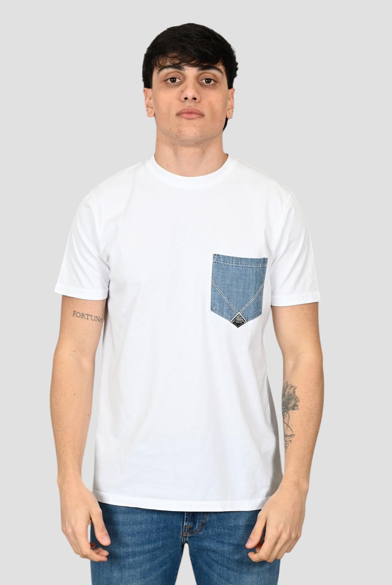 T-shirtoptical white POCKET DENIM man POCKET MAN DENIM ROY ROGER'S