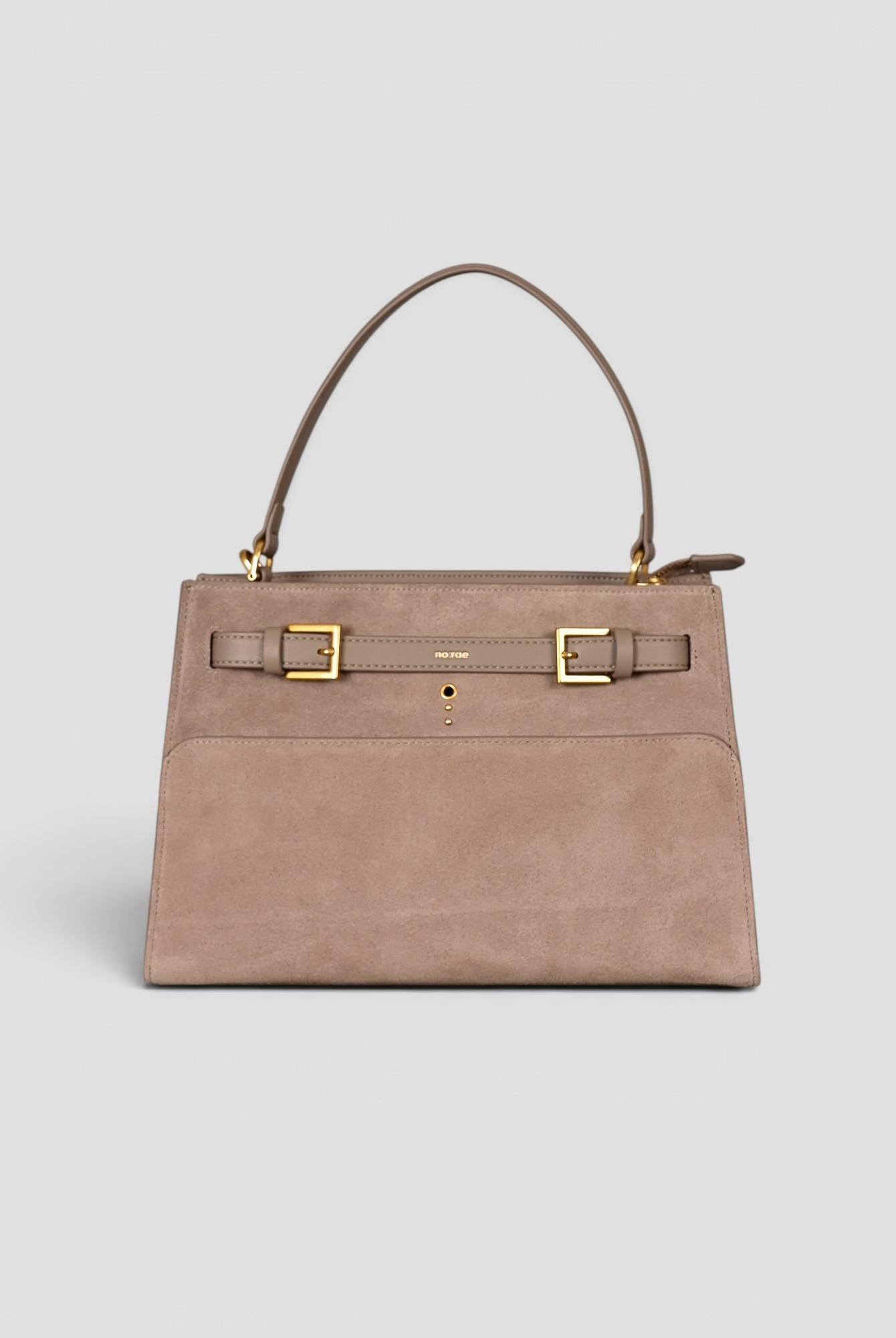 Medium shoulder VALEGRO suede sand N61-DM-27 SAND NO:RAE