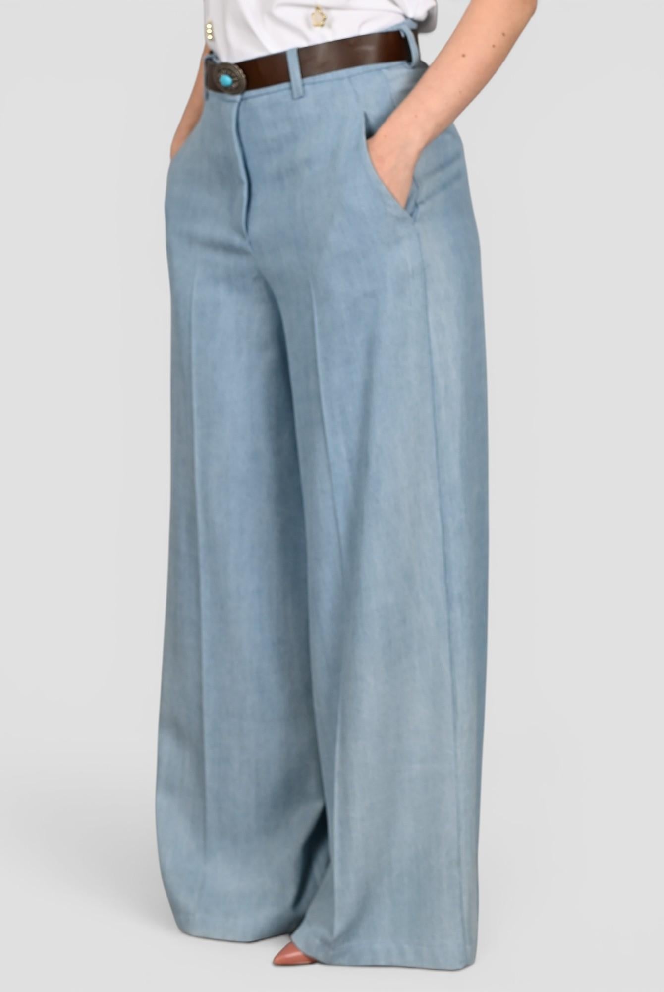 Pantalone denim S25P564 chambray chiaro S25P564 CHIARO TENSIONE IN