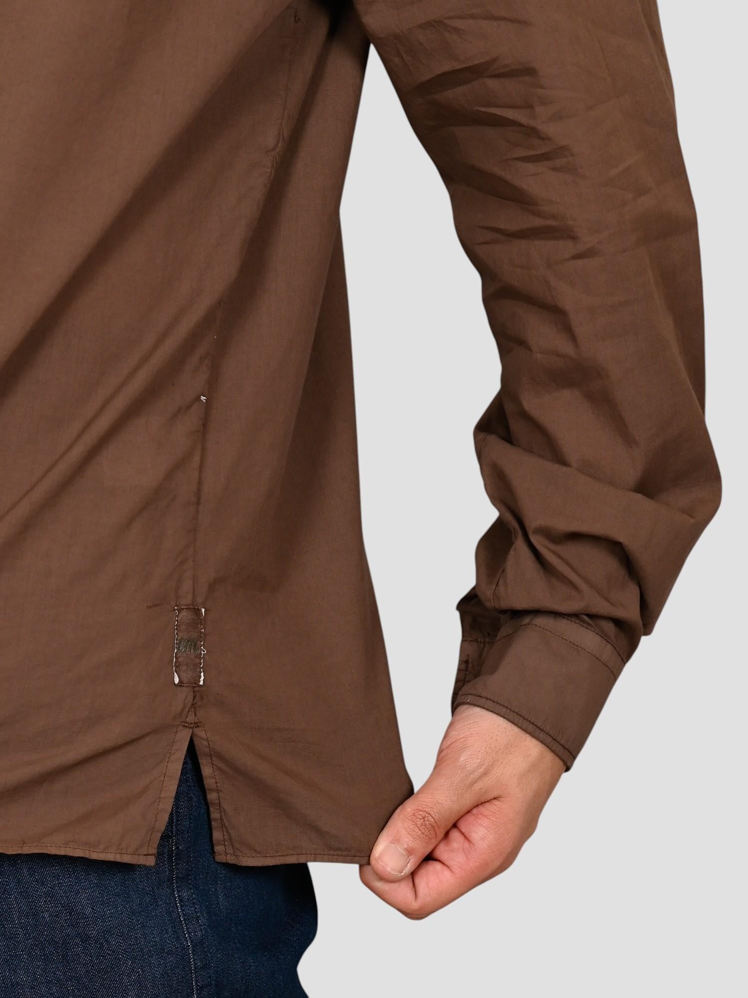 Camicia mussola SMKLTH marrone leggera SMKLTH6UA1 MARRONE TINTORIA MATTEI