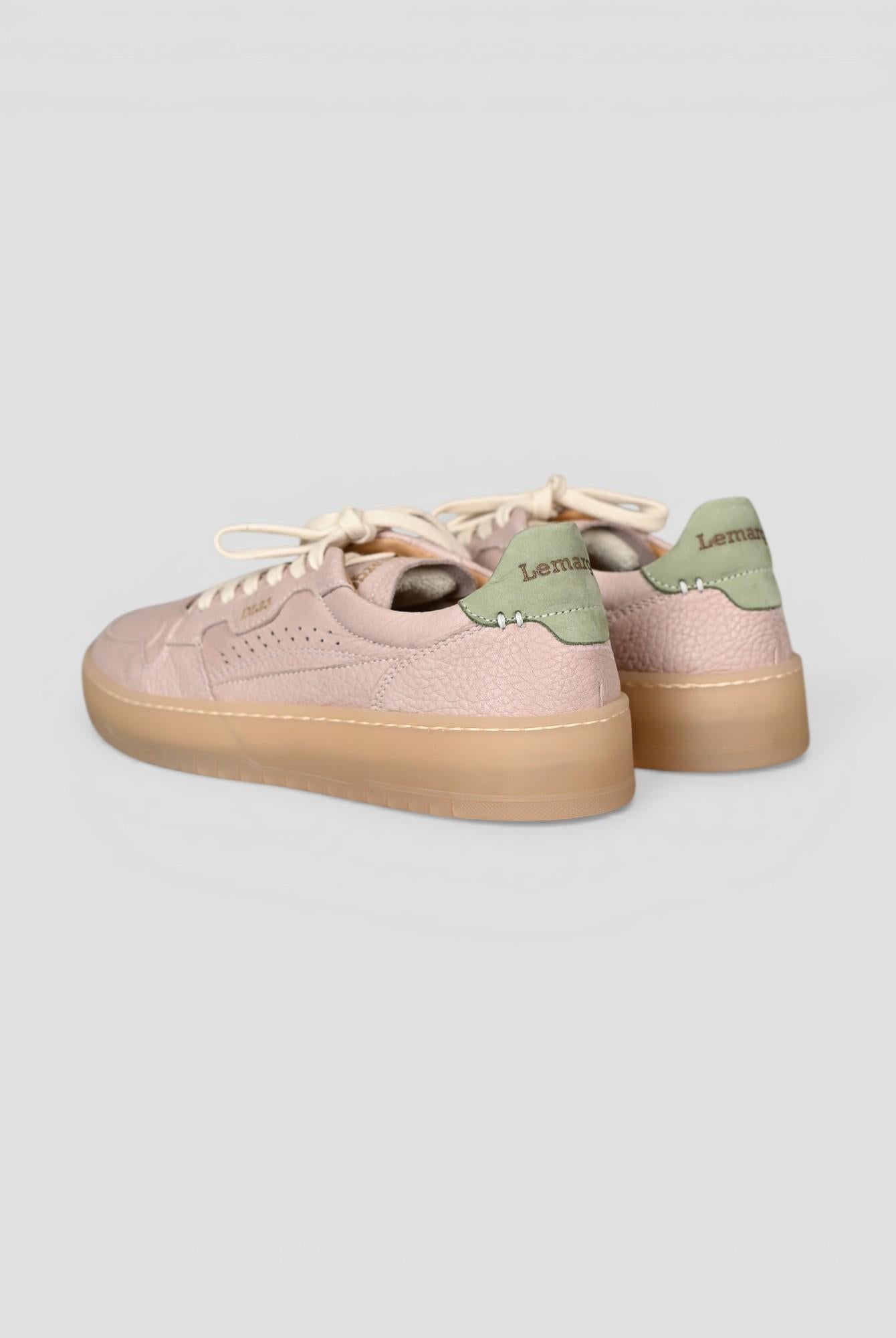Sneakers nude HC01B nabuk green HC01B SOFFIO NUDE LEMARGO