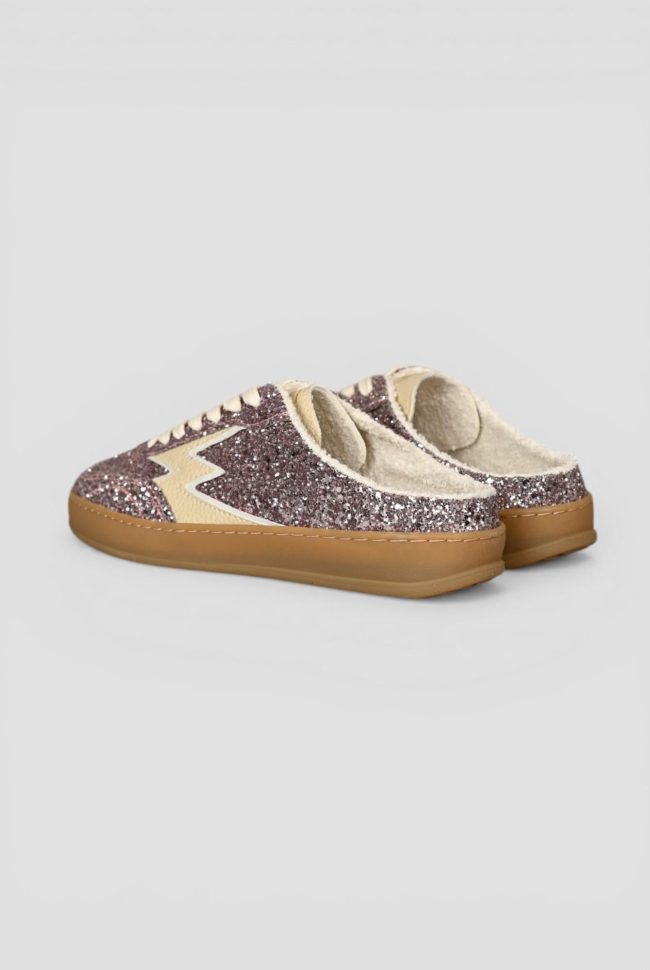 Mule glitter pink CLUB DELUXE butter CM283 PINK GLITTER MOACONCEPT