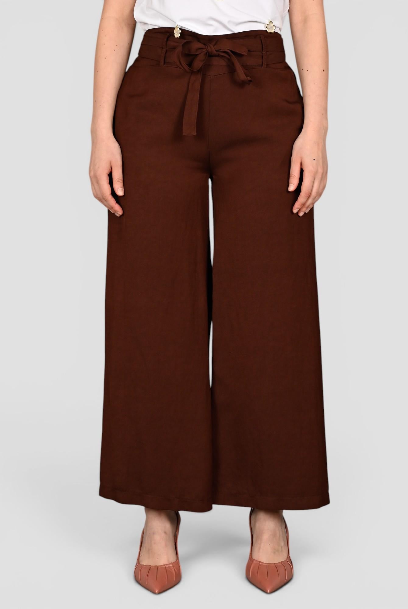 Pantalone palazzo AN559 marrone bruciato AN559 BRUCIATO ANITIE'